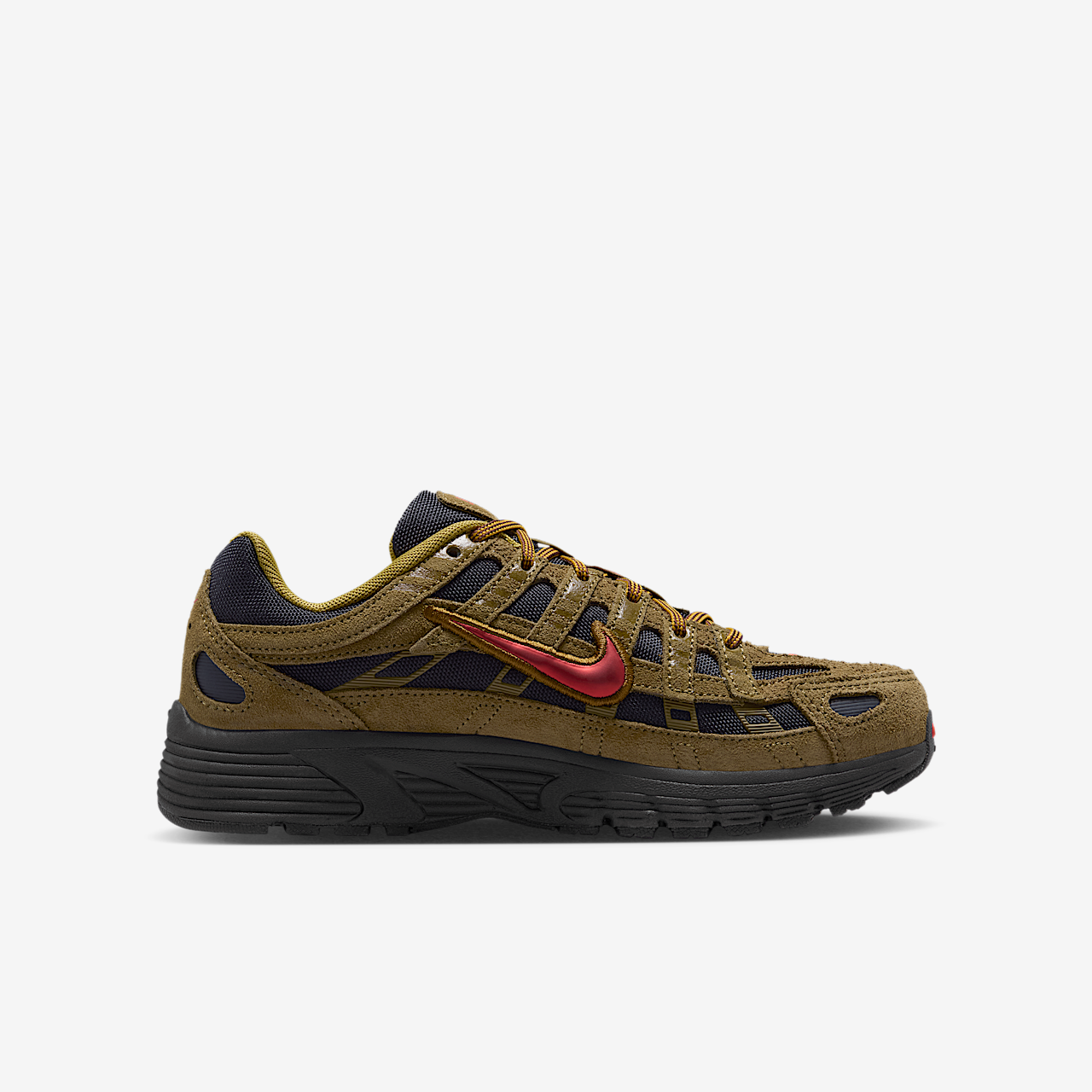 Nike P-6000 sneaker Olive Flak/Zwart/Quantum Moss/Picante Red
