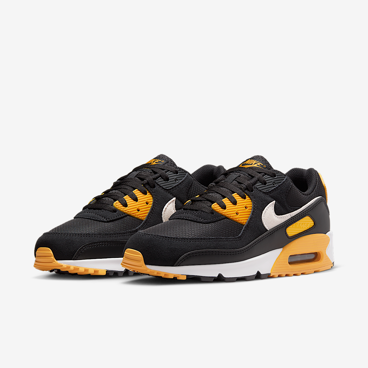 Nike Air max 90 sneaker Zwart/University Gold/Wit