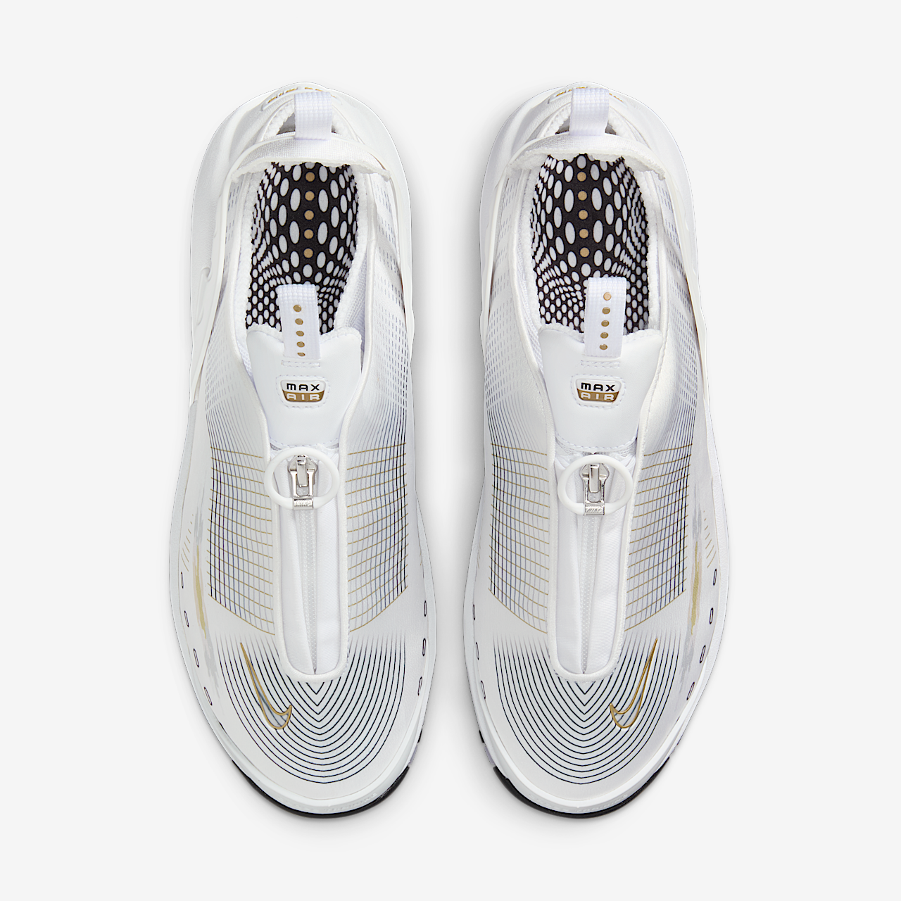 Nike Air Max sneaker Wit/Zwart/Copper Moon/Metallic Gold