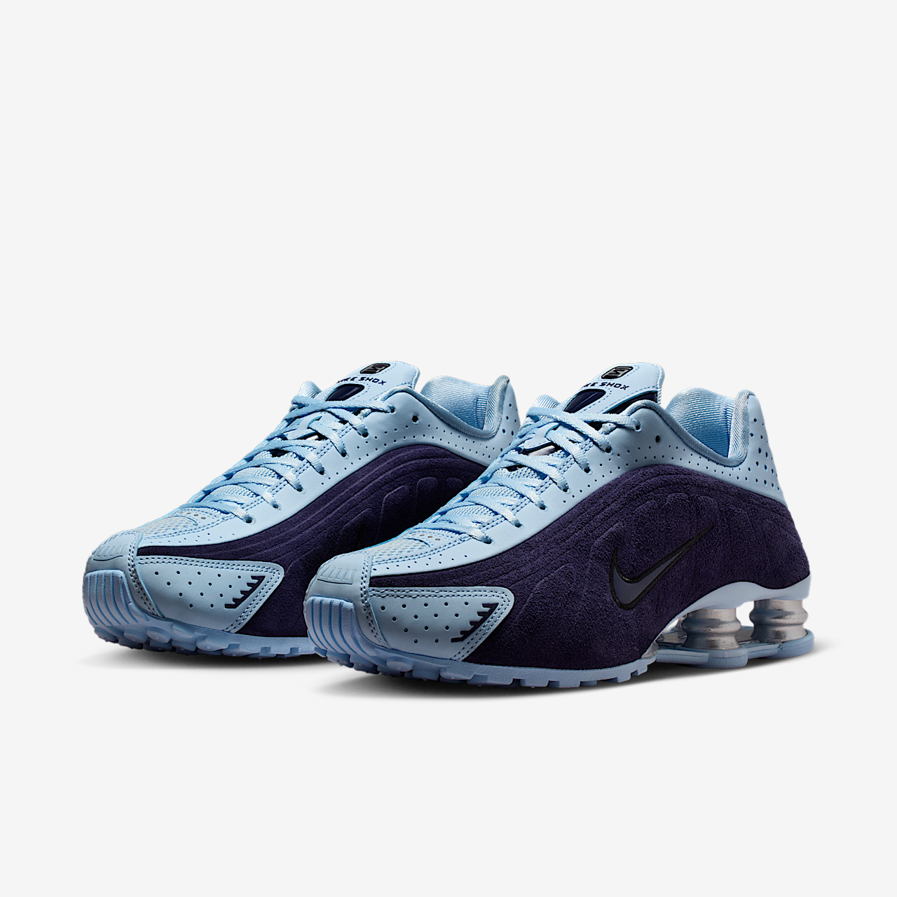 Nike Nike Shox sneaker Imperial Purple/Zwart/Metallic Silver/Celestine Blue