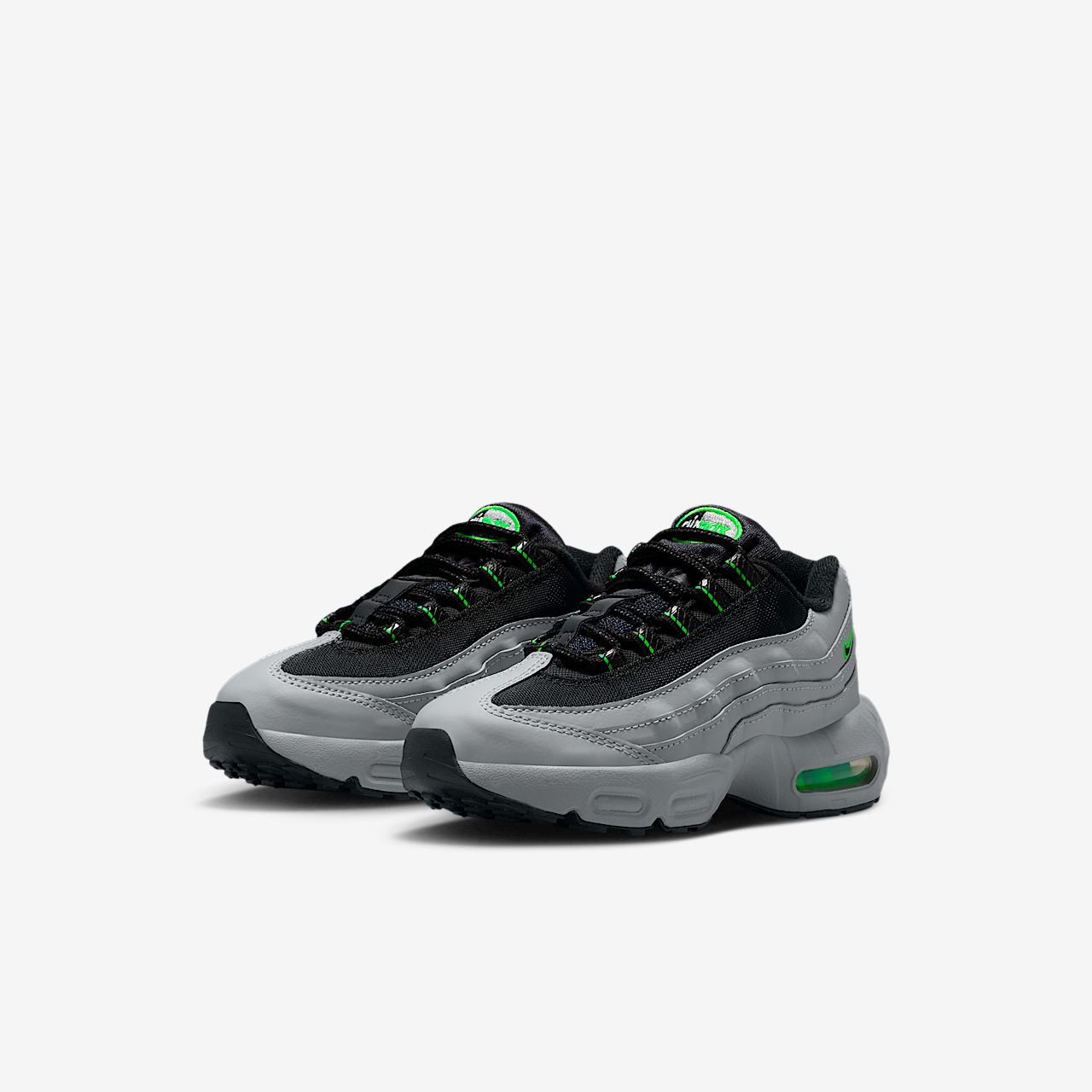 Nike Air Max 95 sneaker Light Smoke Grey/Green Strike/Wit/Zwart