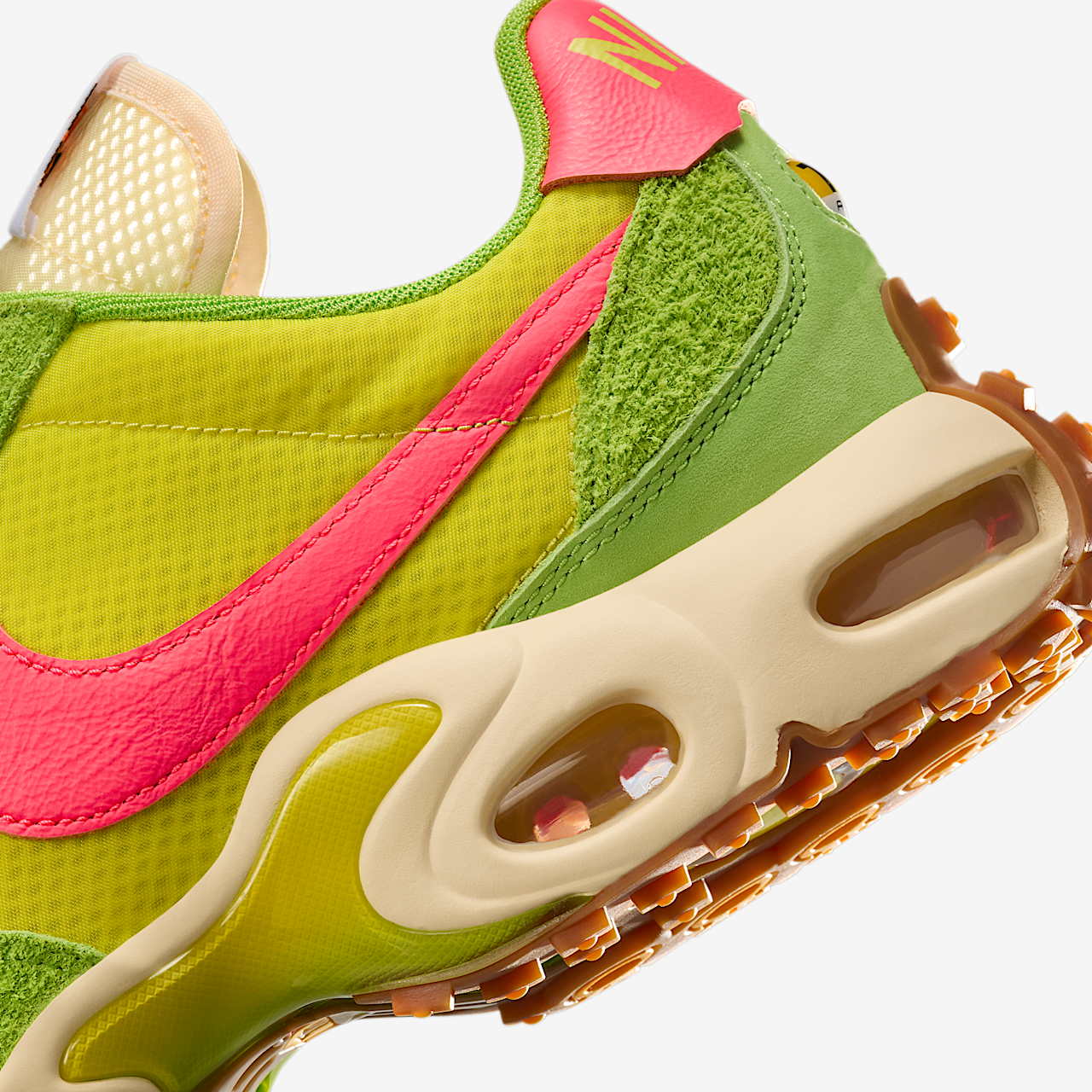 Nike Air Max sneaker Electrolime/Gum Medium Brown/Sprinter Green/Flash Crimson