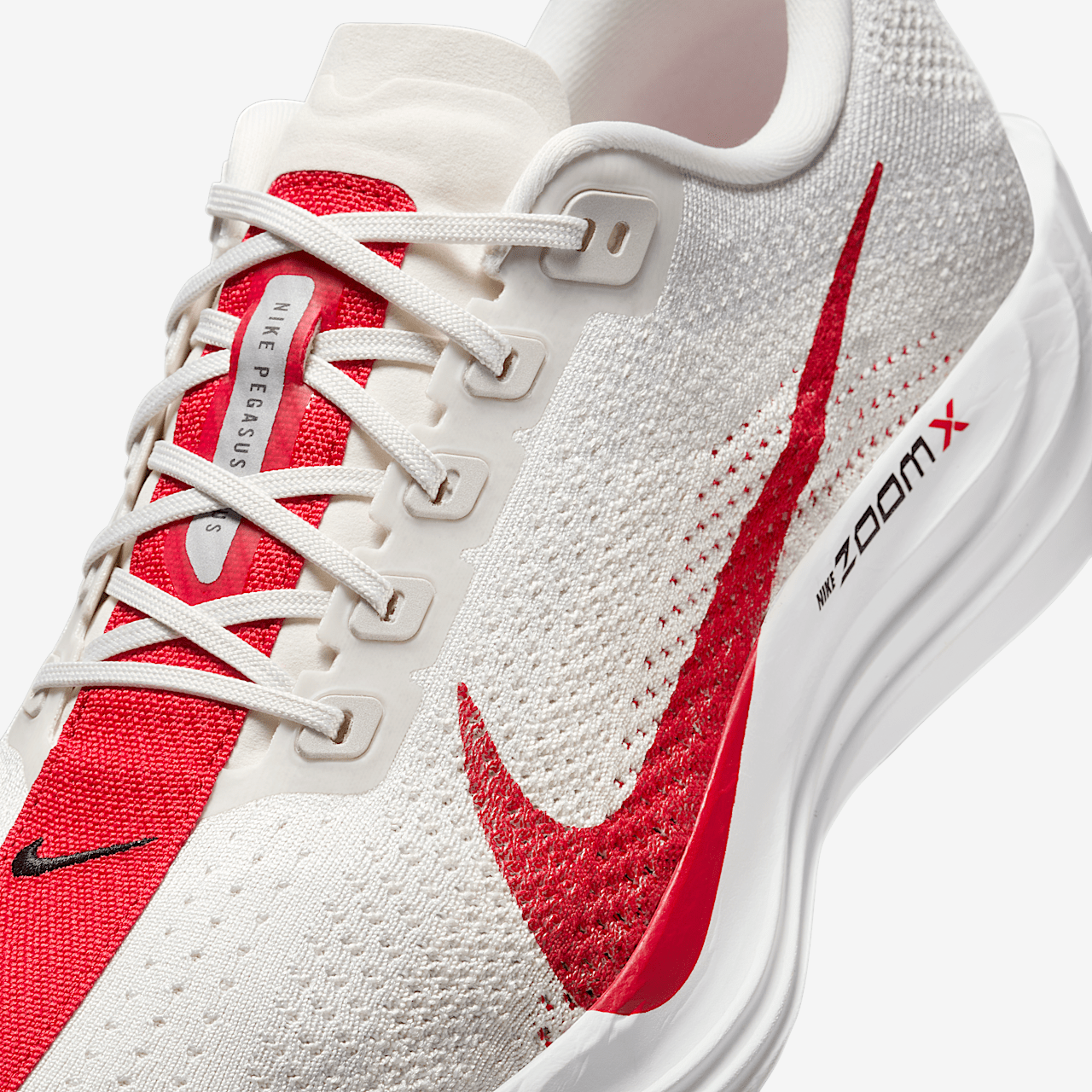 Nike Pegasus sneaker Platinum Tint/Phantom/Zwart/University Red