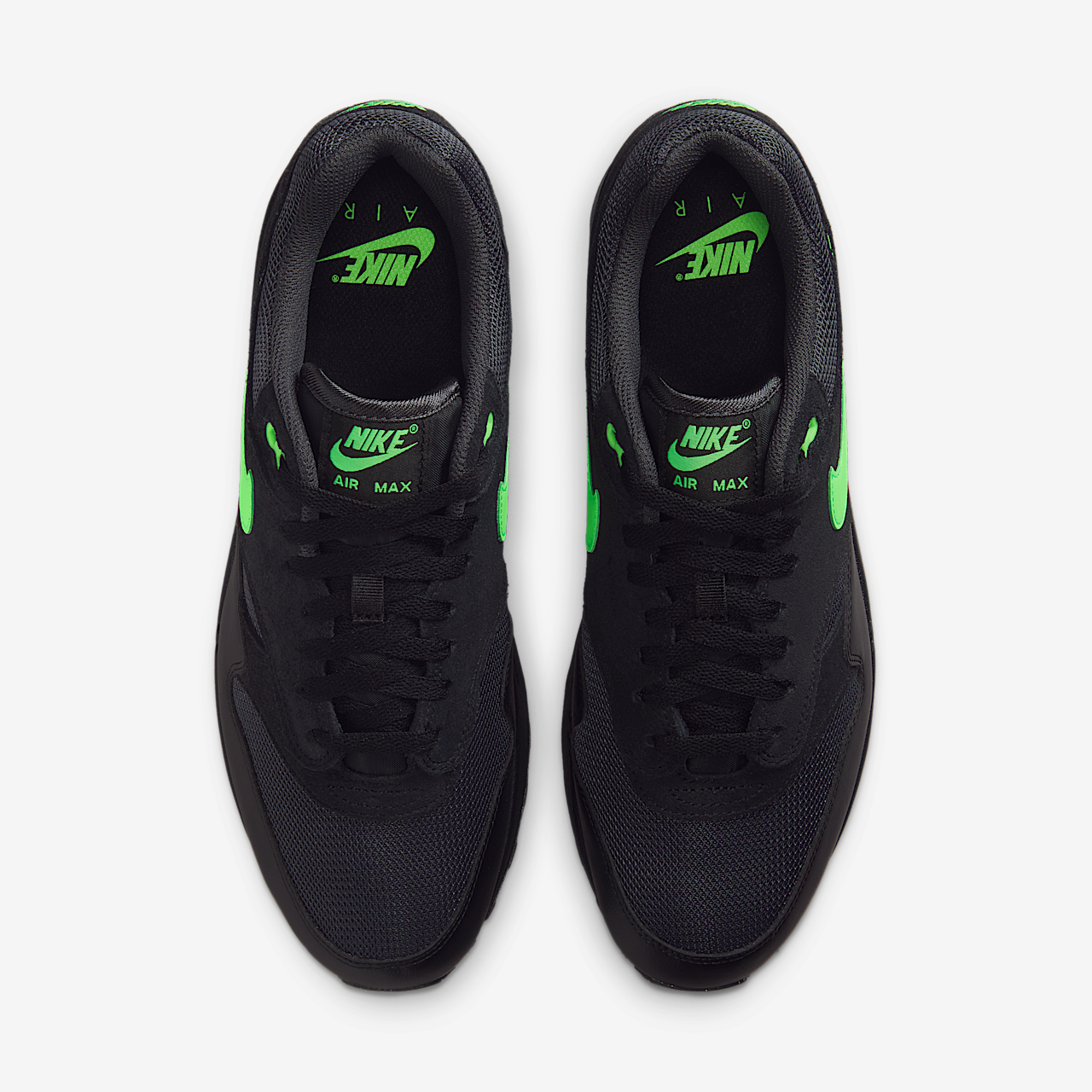 Nike Air Max 1 sneaker Anthracite/Zwart/Green Strike