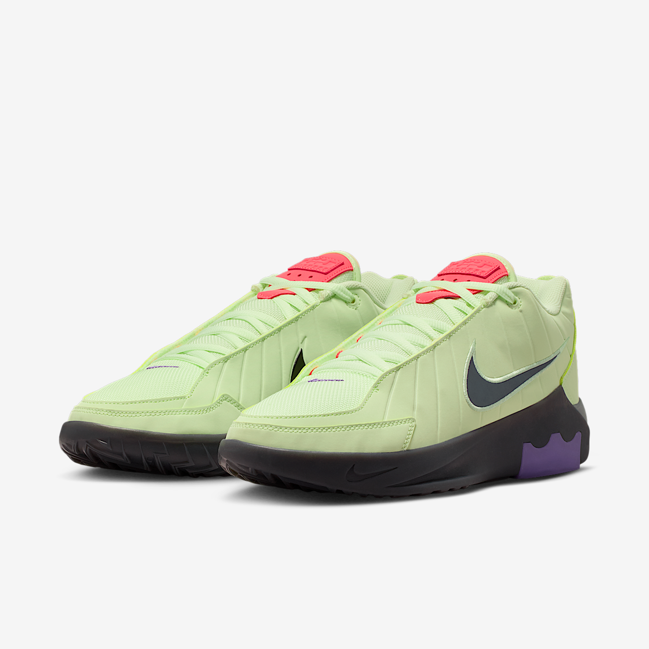 Nike LeBron sneaker Volt Tint/Zwart/Smoke Grey/Meerkleurig