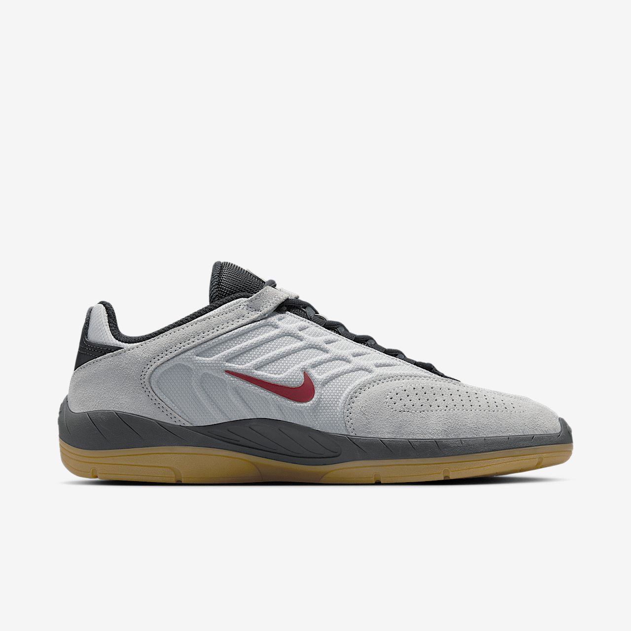 Nike  sneaker Light Smoke Grey/Dark Smoke Grey/Zwart/Dark Team Red