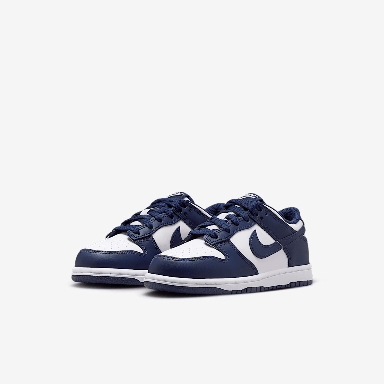 Nike Dunk Low sneaker Wit/Wit/Midnight Navy