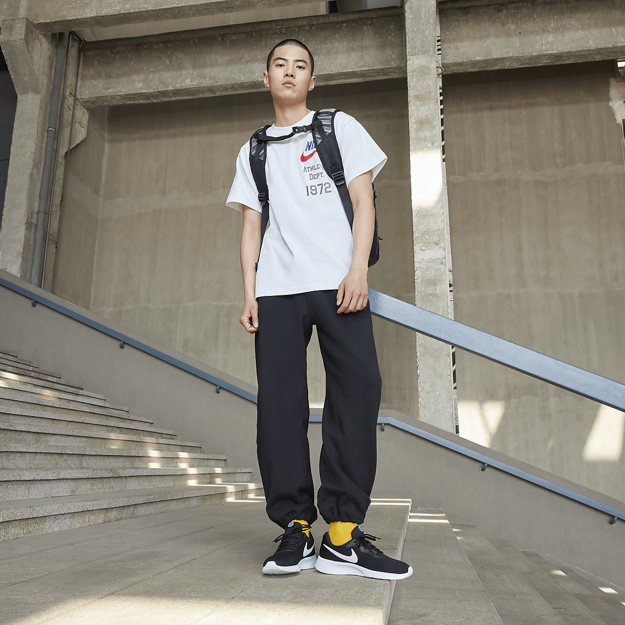 Nike Tanjun sneaker Zwart/Barely Volt/Zwart/Wit