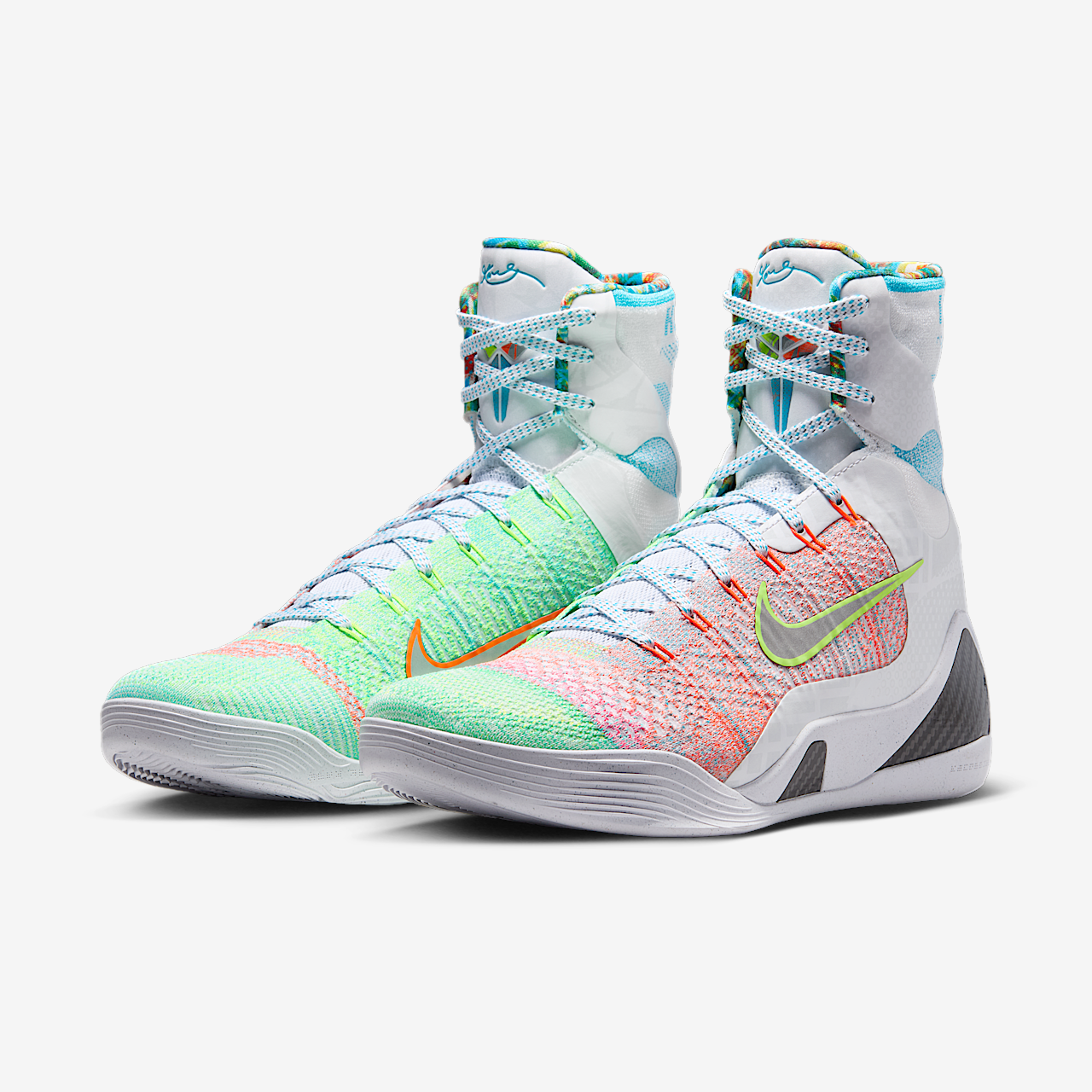 Nike Kobe sneaker Wit/Chlorine Blue/Zwart/Reflective Silver