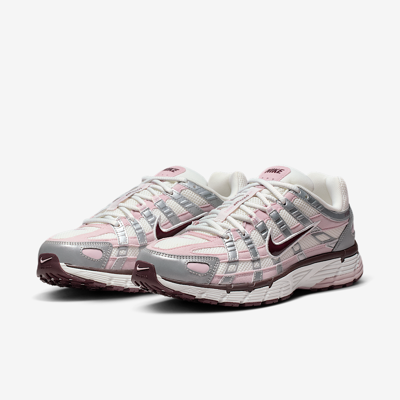 Nike P-6000 sneaker Summit White/Metallic Silver/Burgundy Crush/Plum Chalk