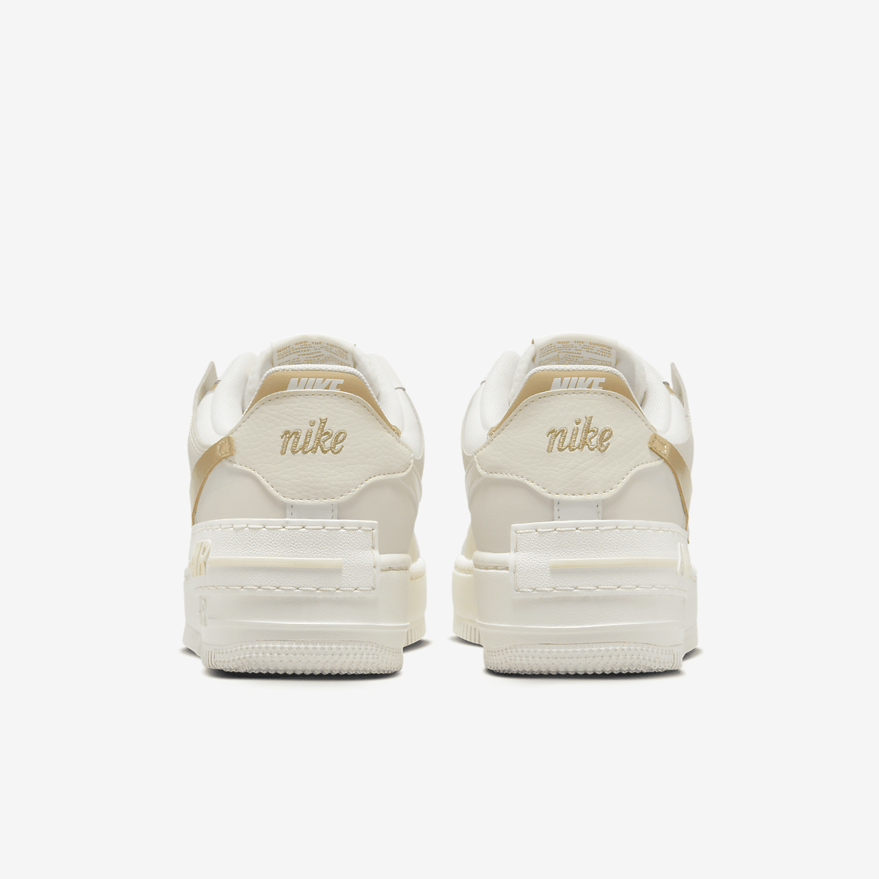 Nike Air Force 1 sneaker Sail/Coconut Milk/Metallic Gold