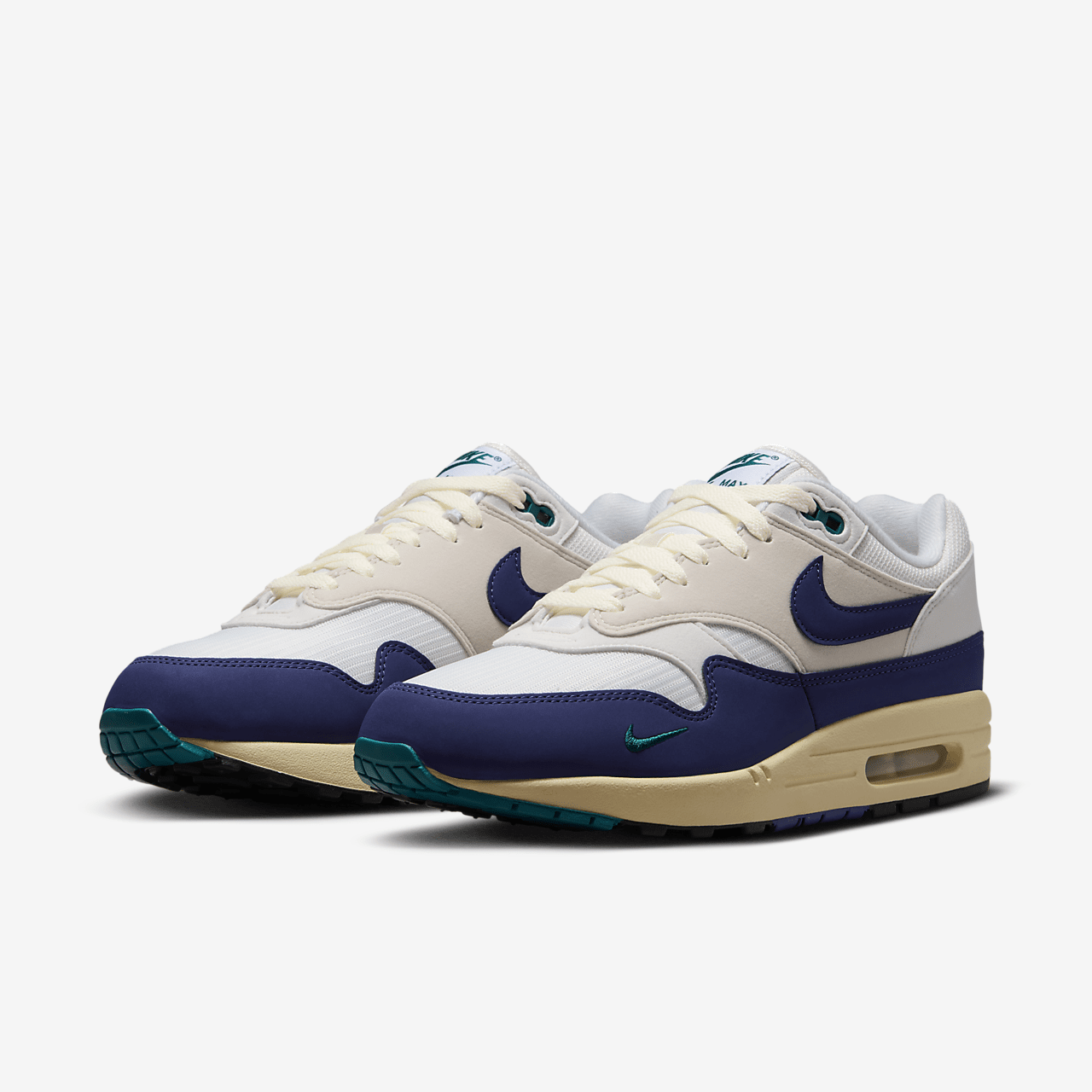 Nike Air Max 1 sneaker Sail/Light Orewood Brown/Phantom/Deep Royal Blue