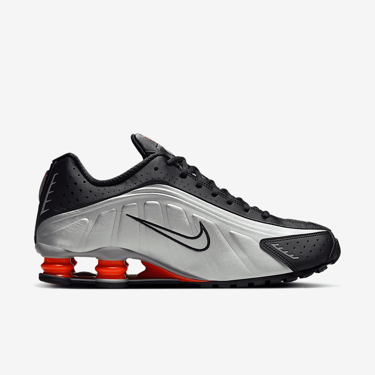 Nike Shox sneaker Metallic Silver/Zwart/Picante Red/Metallic Silver