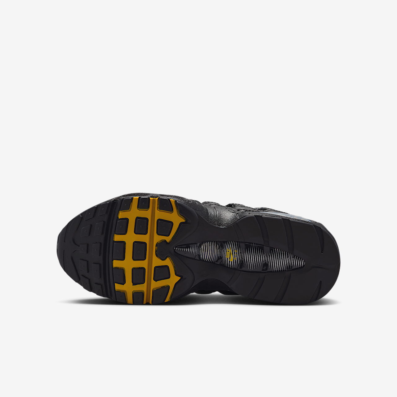 Nike Air Max 95 sneaker Zwart/University Gold/Metallic Silver/Wit