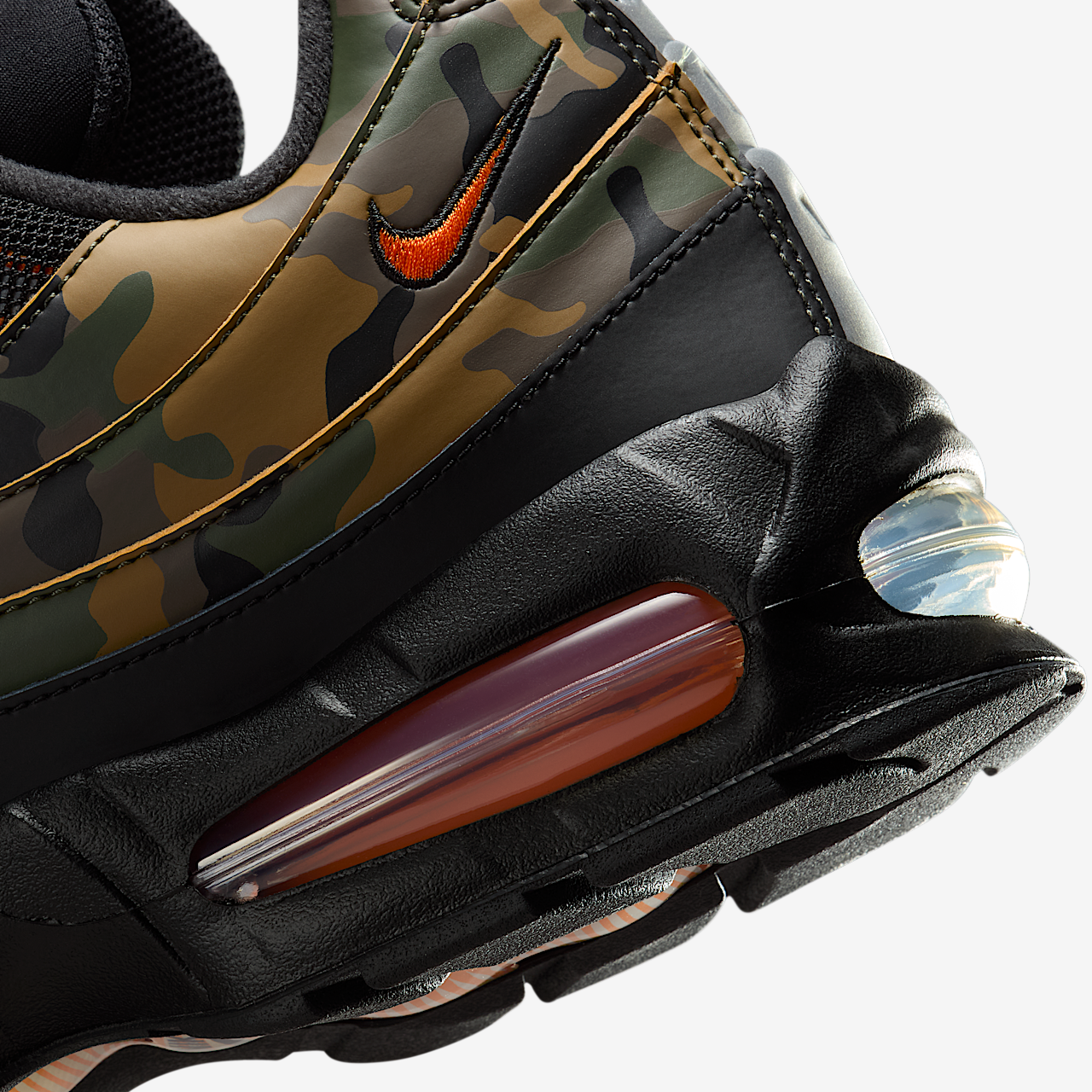 Nike Air Max sneaker Zwart/Metallic Silver/Golden Beige/Safety Orange
