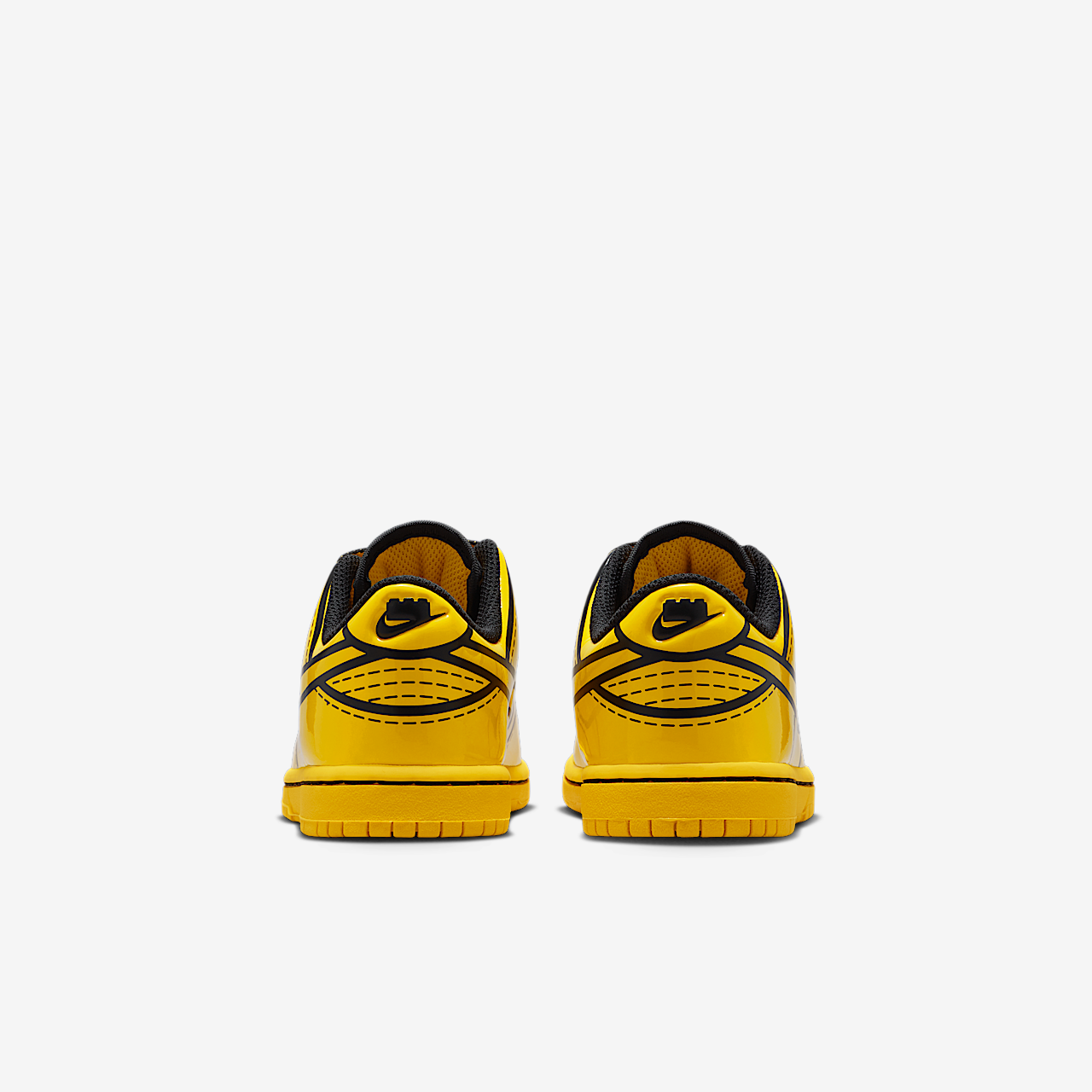 Nike Dunk Low sneaker Tour Yellow/Zwart/Rush Red/Tour Yellow