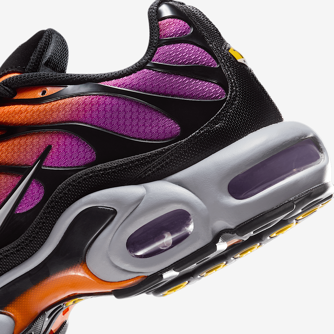 Nike Air Max Plus sneaker Zwart/Total Orange/Vivid Purple/Photon Dust