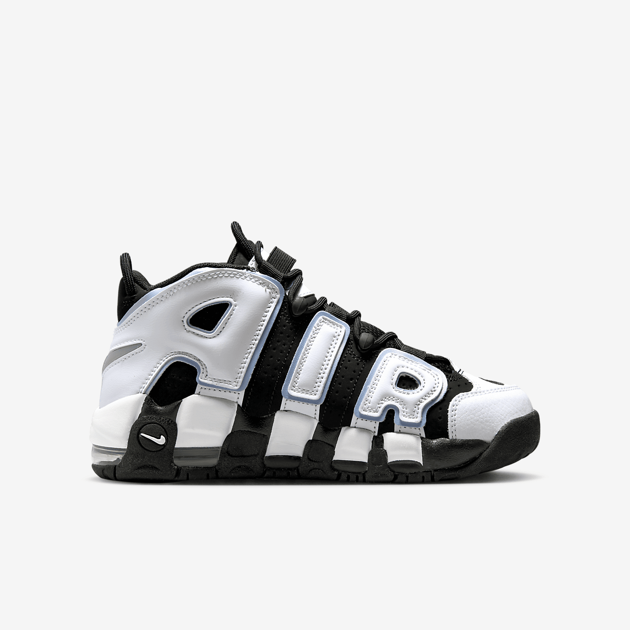 Nike Air More Uptempo sneaker Zwart/Meerkleurig/Cobalt Bliss/Wit