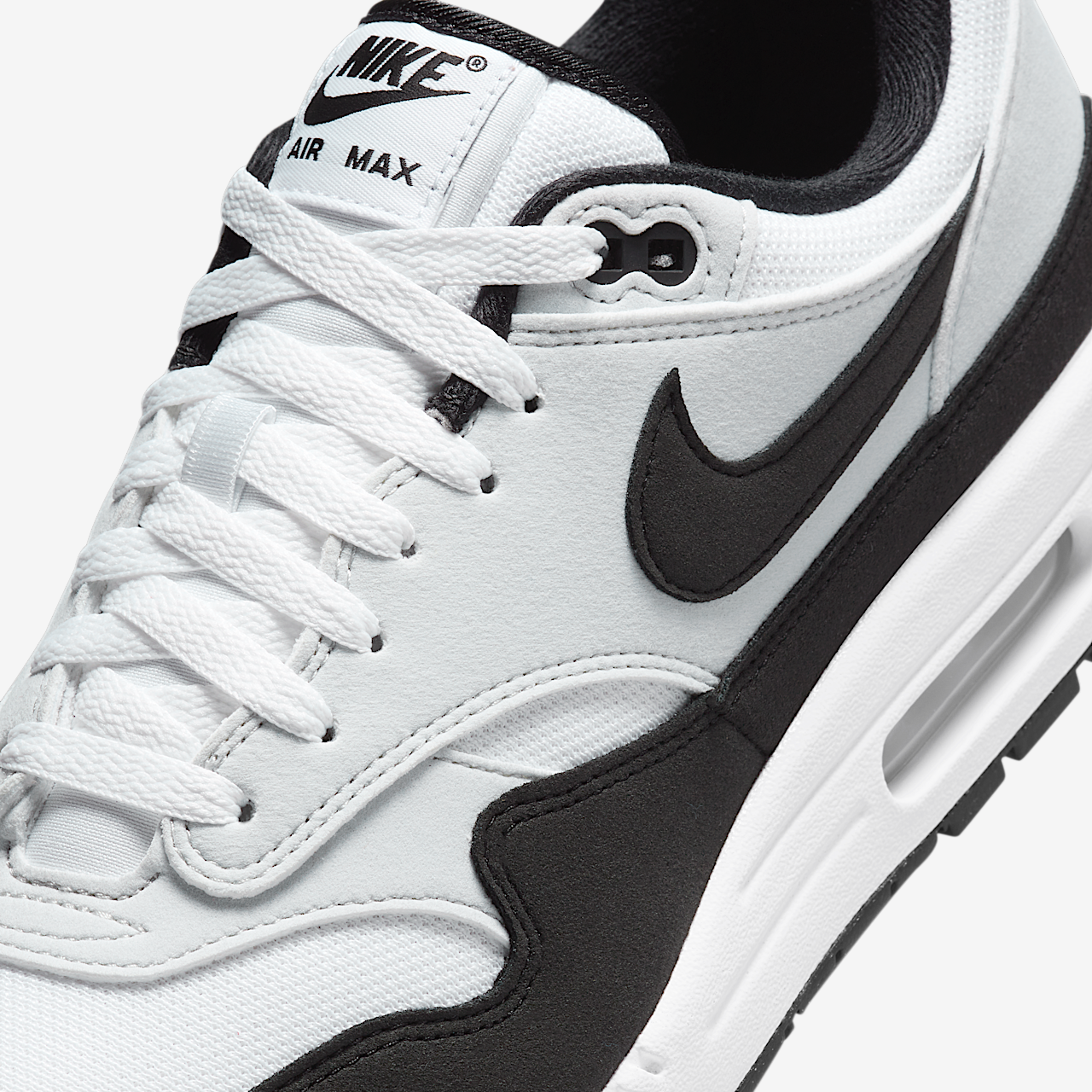 Nike Air Max 1 sneaker Wit/Pure Platinum/Zwart