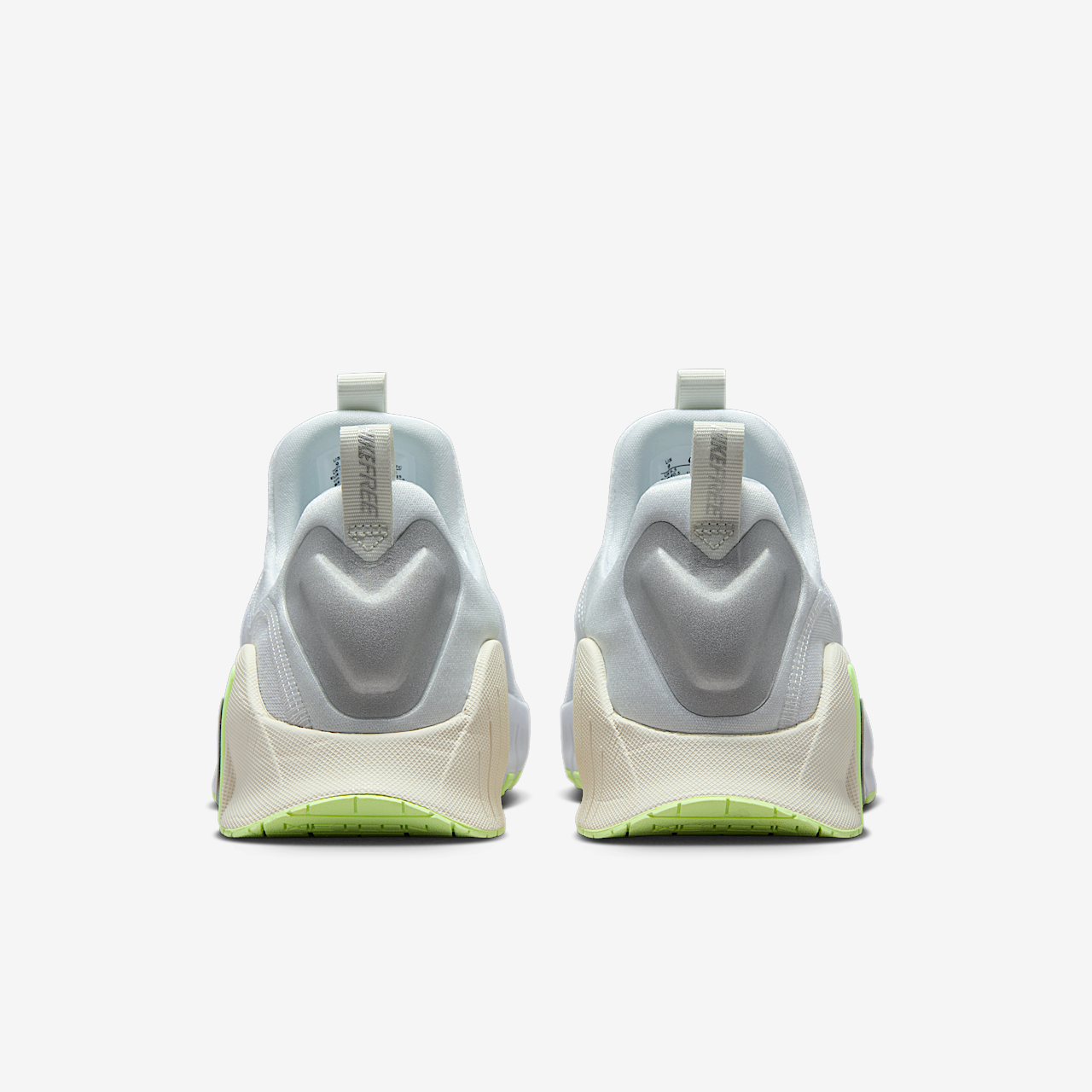 Nike Free sneaker Wit/Barely Volt/Sail/Metallic Silver