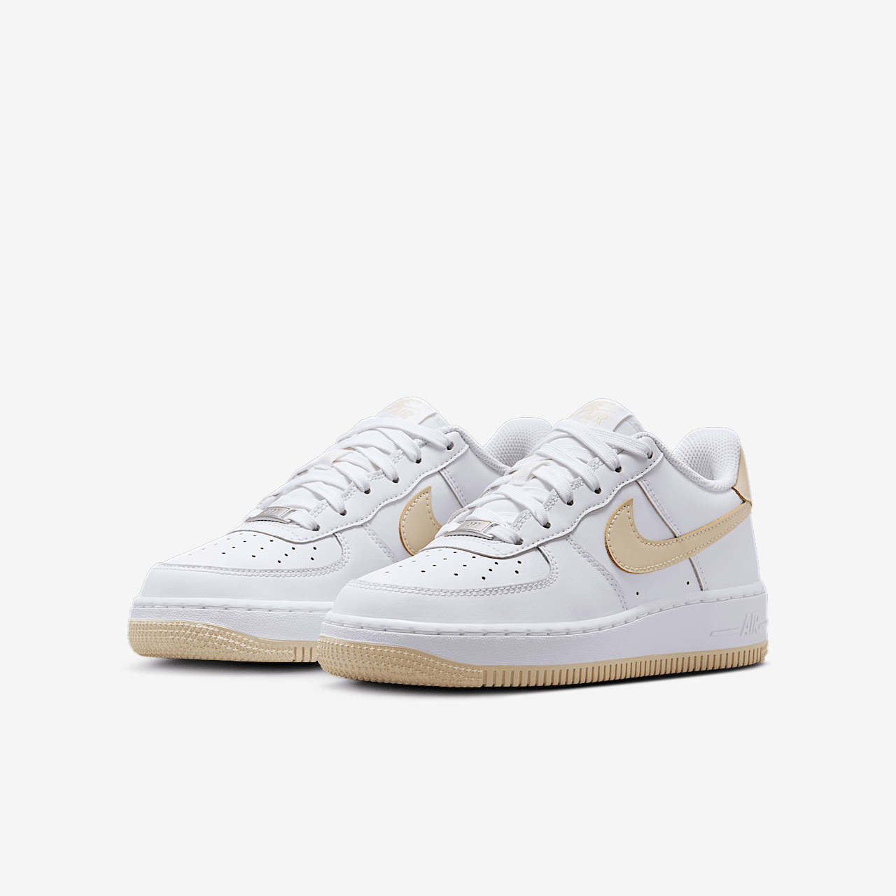 Nike Air Force 1 sneaker Wit/Wit/Light Khaki