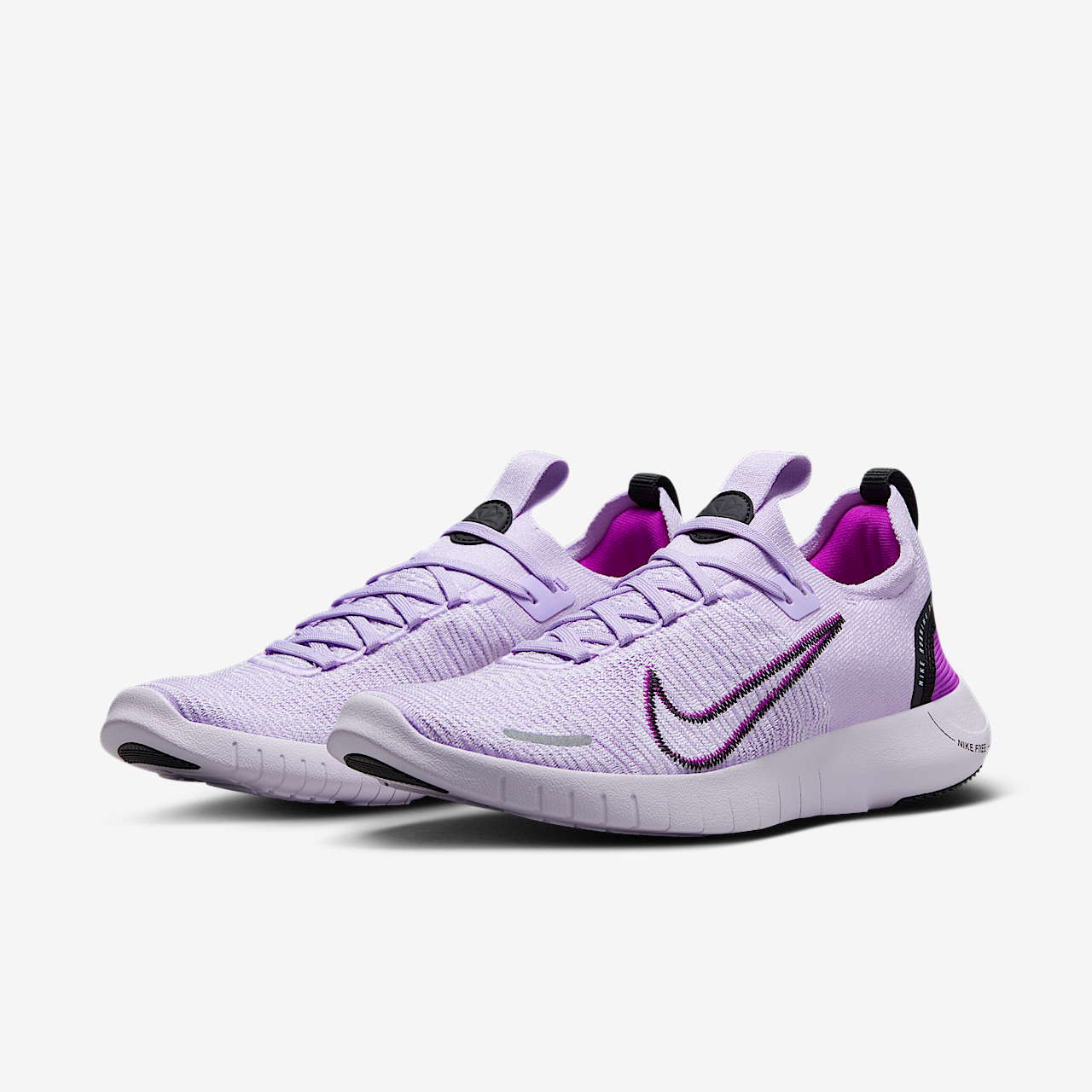 Nike Free sneaker Lilac Bloom/Barely Grape/Vivid Purple/Zwart