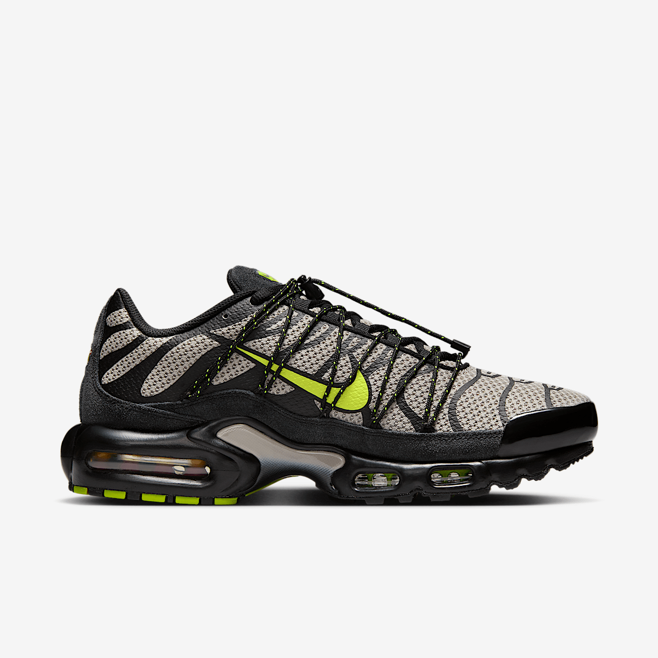 Nike Air Max Plus sneaker Zwart/College Grey/Volt