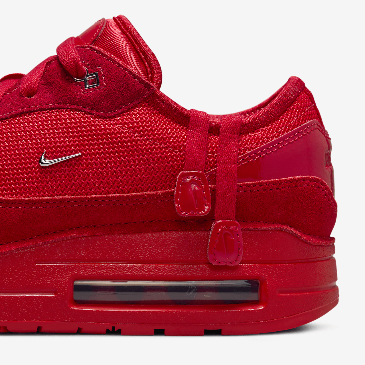 Nike Air Max 1 sneaker Mystic Red/Metallic Silver
