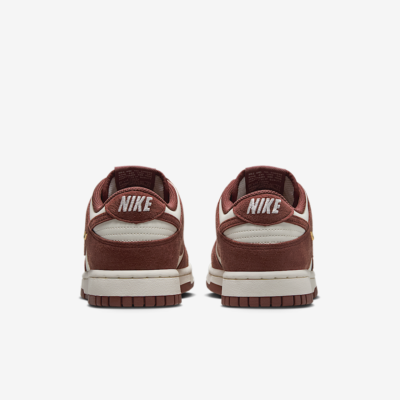 Nike Dunk Low sneaker Sail/Metallic Gold/Red Sepia