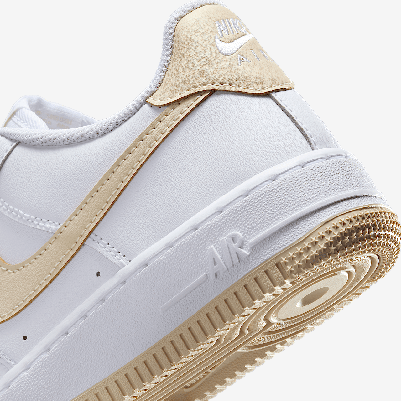 Nike Air Force 1 sneaker Wit/Wit/Light Khaki