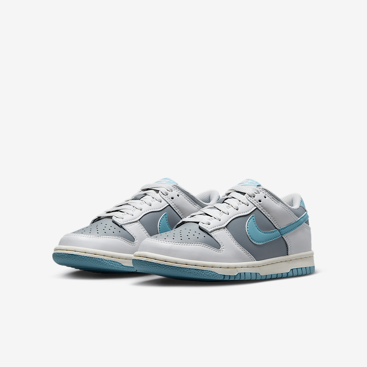 Nike Dunk Low sneaker Photon Dust/Smoke Grey/Sail/Denim Turquoise