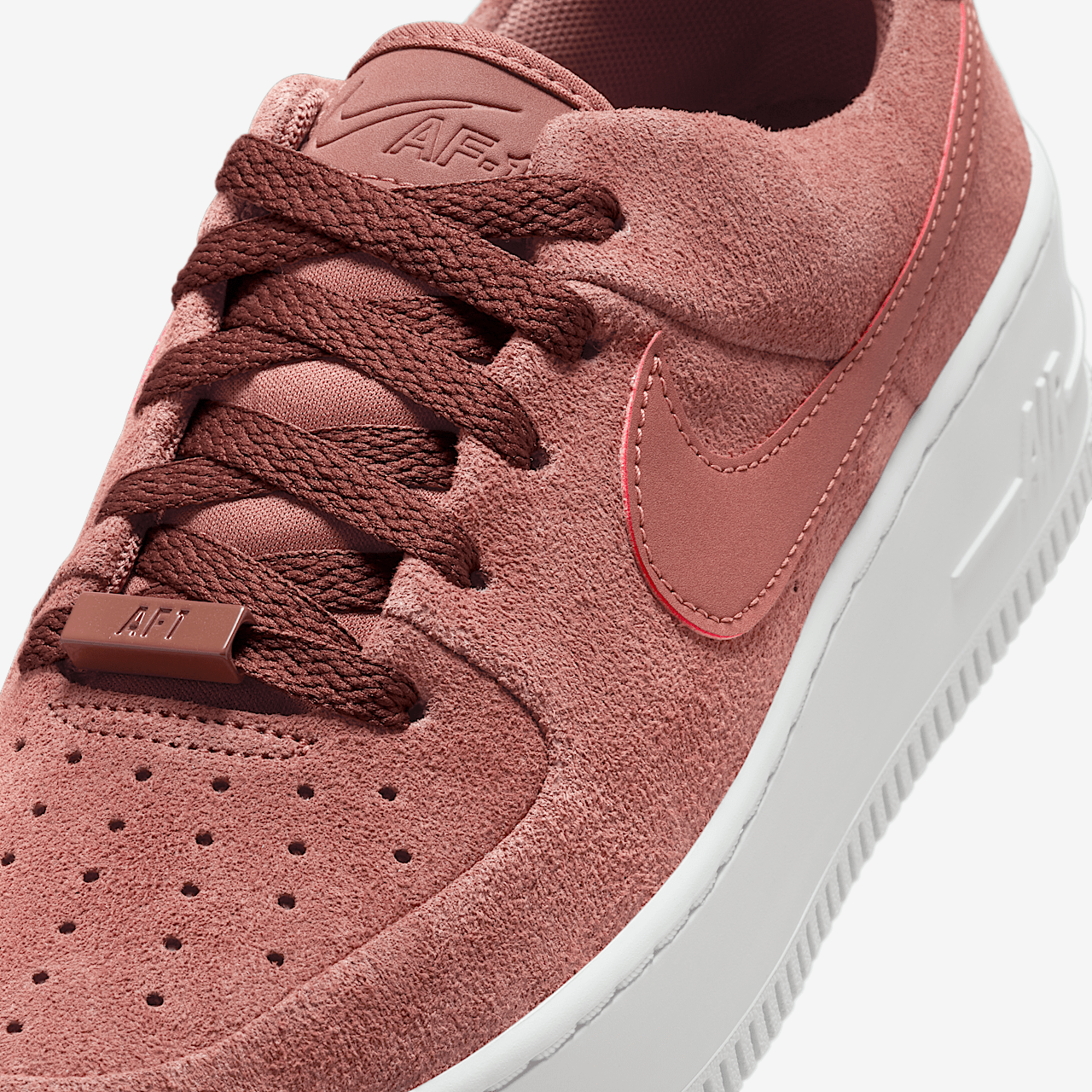 Nike Air Force 1 sneaker Red Sepia/Wit/Red Sepia