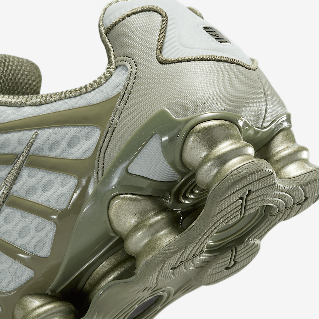 Nike Shox sneaker Light Silver/Light Army/Wit