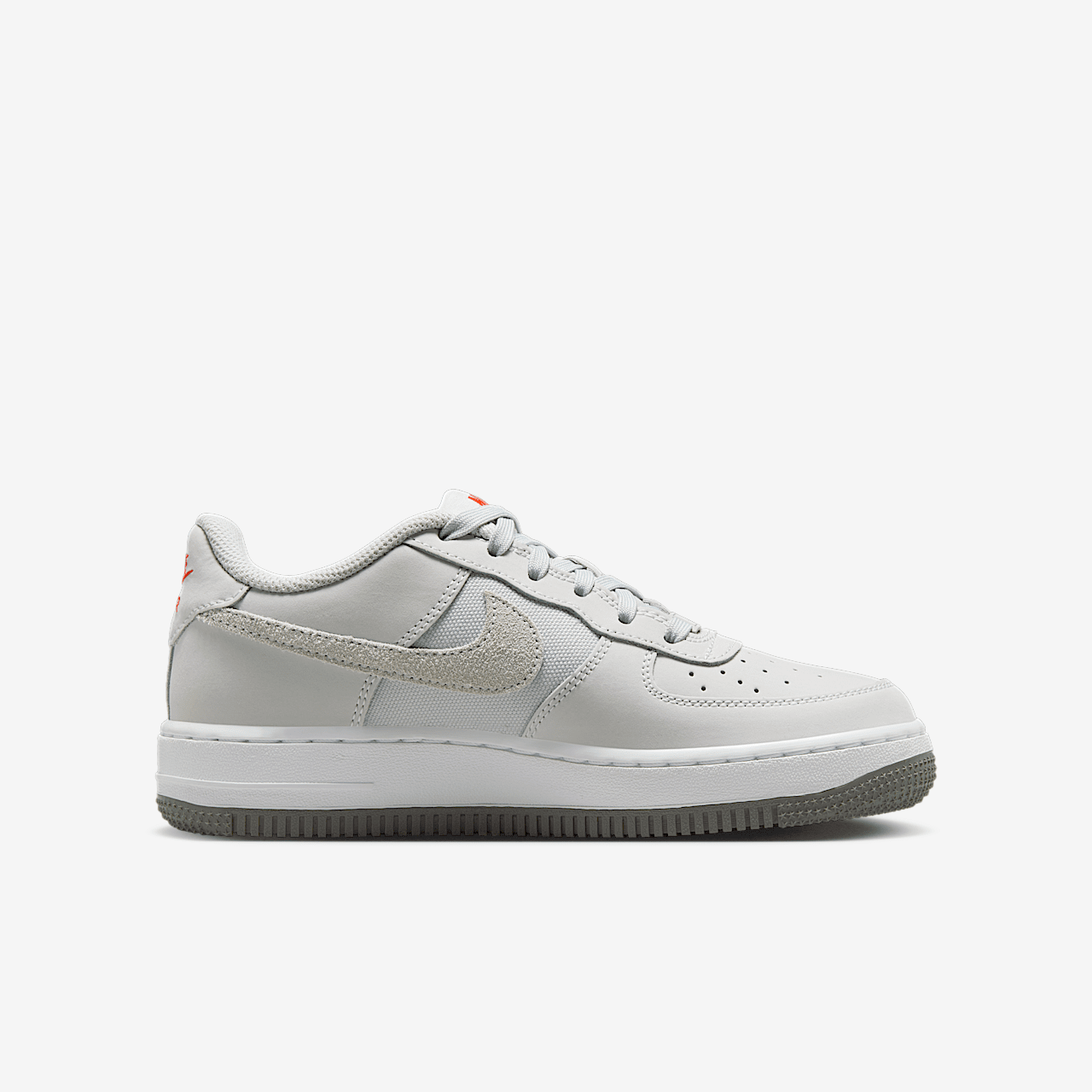 Nike Air Force 1 sneaker Photon Dust/Wit/Picante Red/Photon Dust