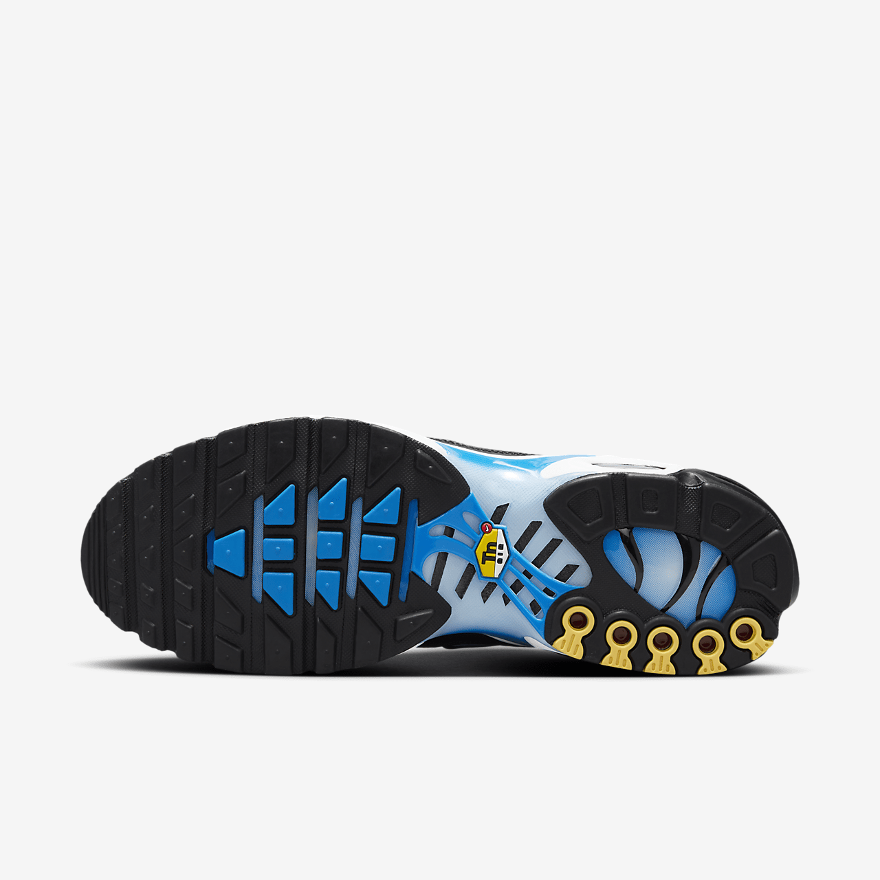 Nike Air Max Plus sneaker Light Photo Blue/Wit/Metallic Gold/Zwart