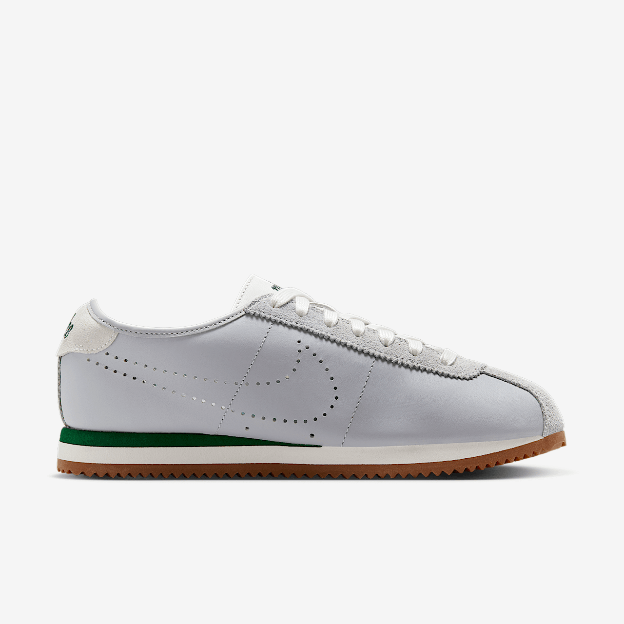 Nike Cortez sneaker Wolf Grey/Summit White/Gum Medium Brown/Sport Green