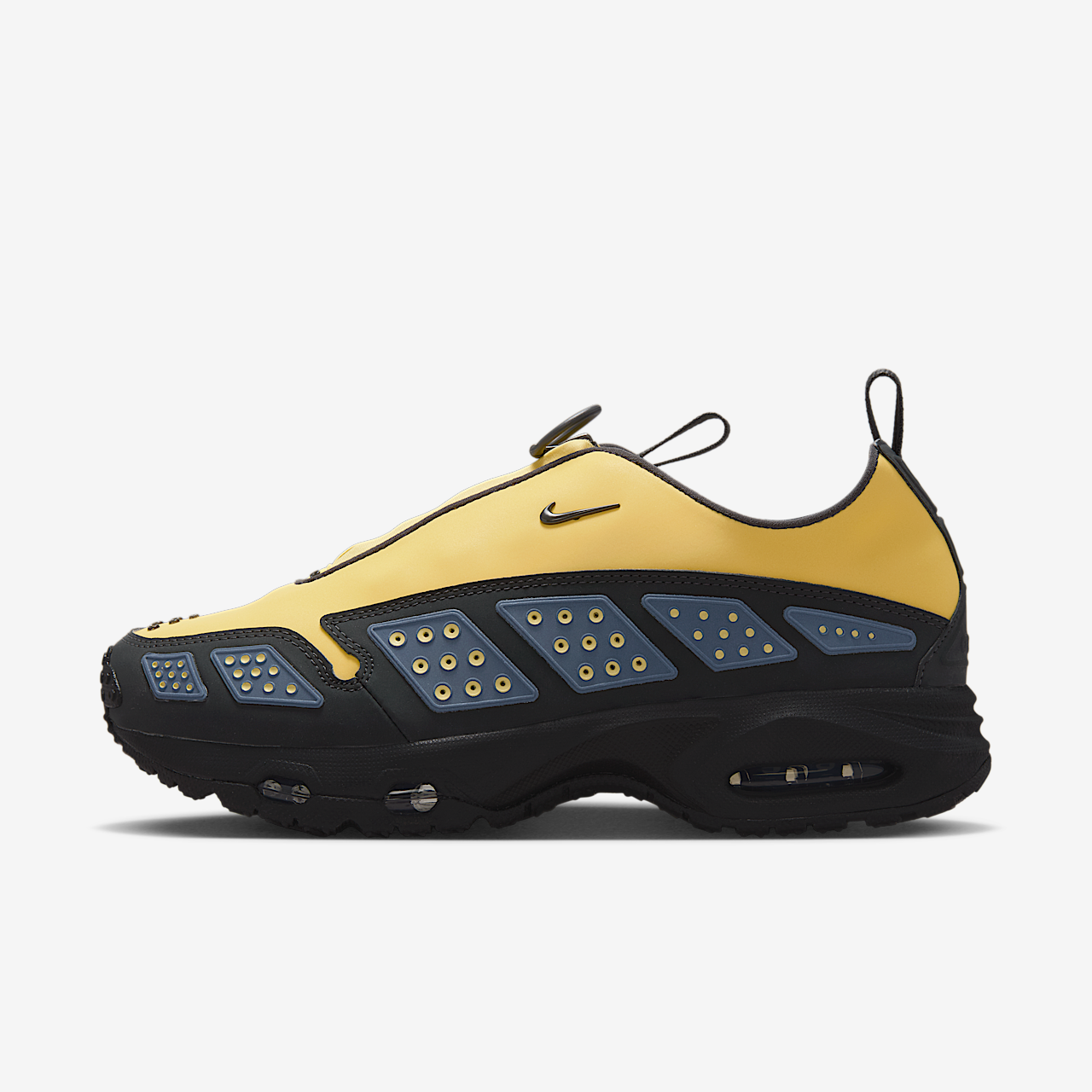 Nike Air Max SNDR sneaker Saturn Gold/Diffused Blue/Zwart/Off Noir