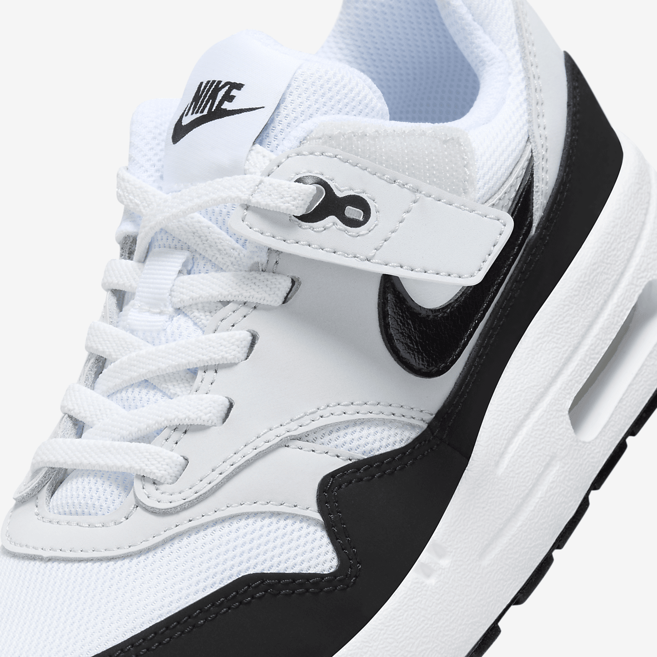 Nike Air Max 1 sneaker Wit/Pure Platinum/Zwart