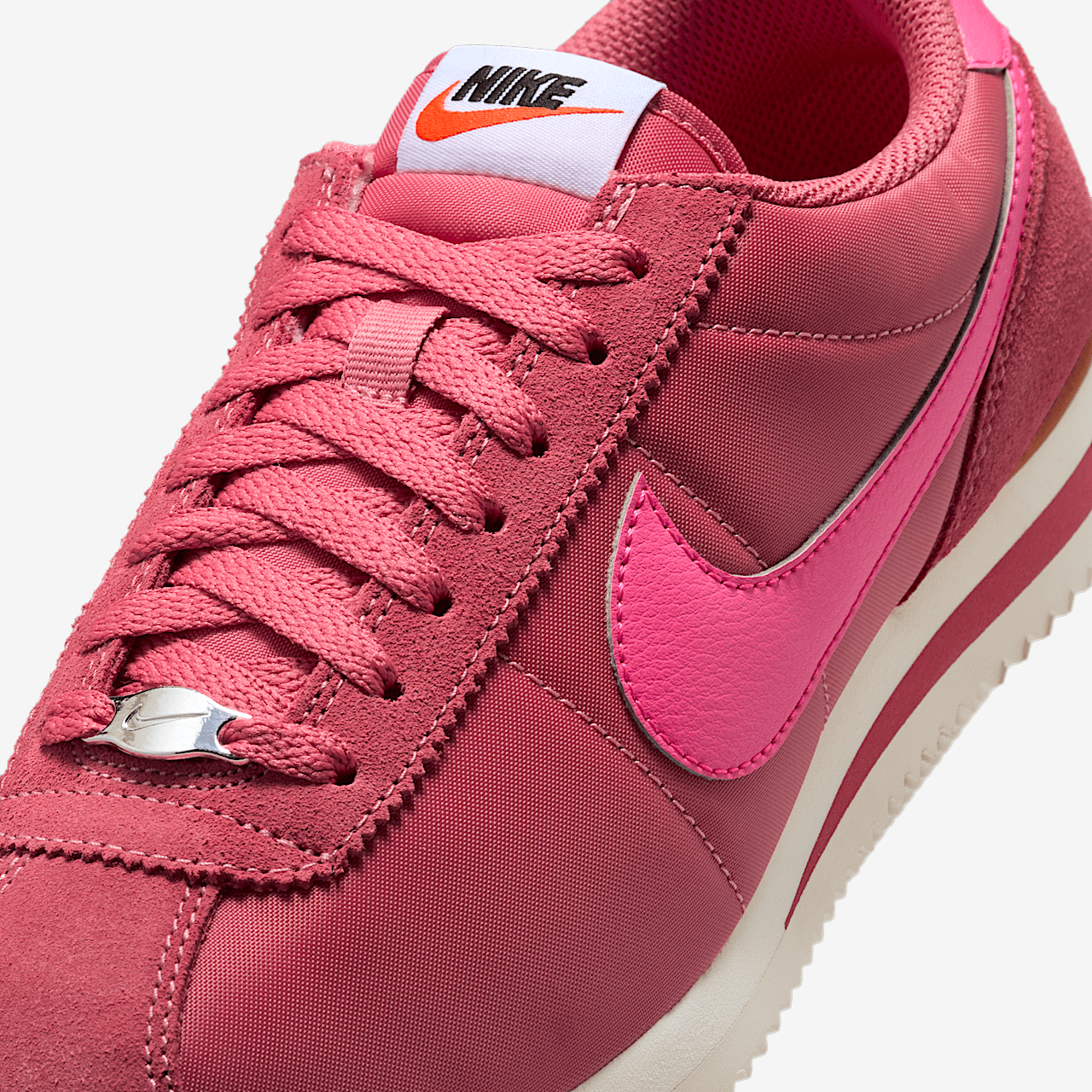 Nike Cortez sneaker Adobe/Alabaster/Safety Orange/Hyper Pink