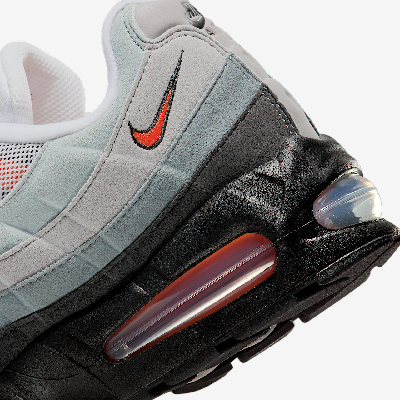Nike Air Max 95 sneaker Zwart/Cool Grey/Wit/Bright Mandarin
