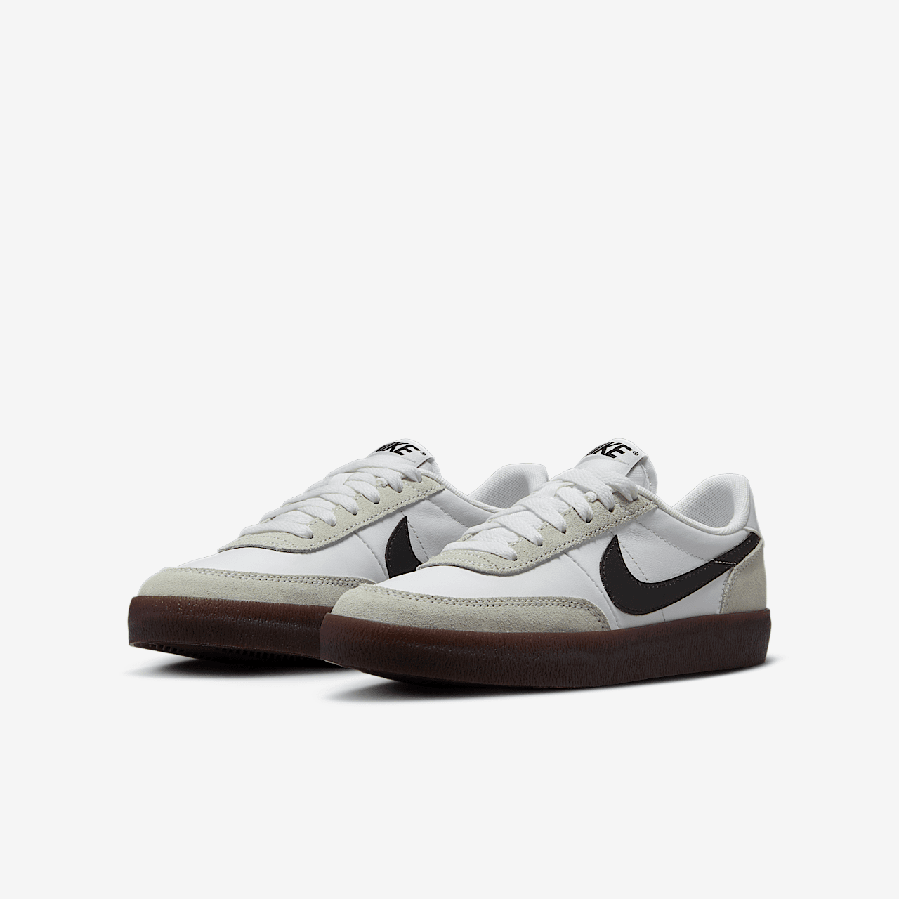 Nike  sneaker Wit/Light Silver/Gum Dark Brown/Zwart