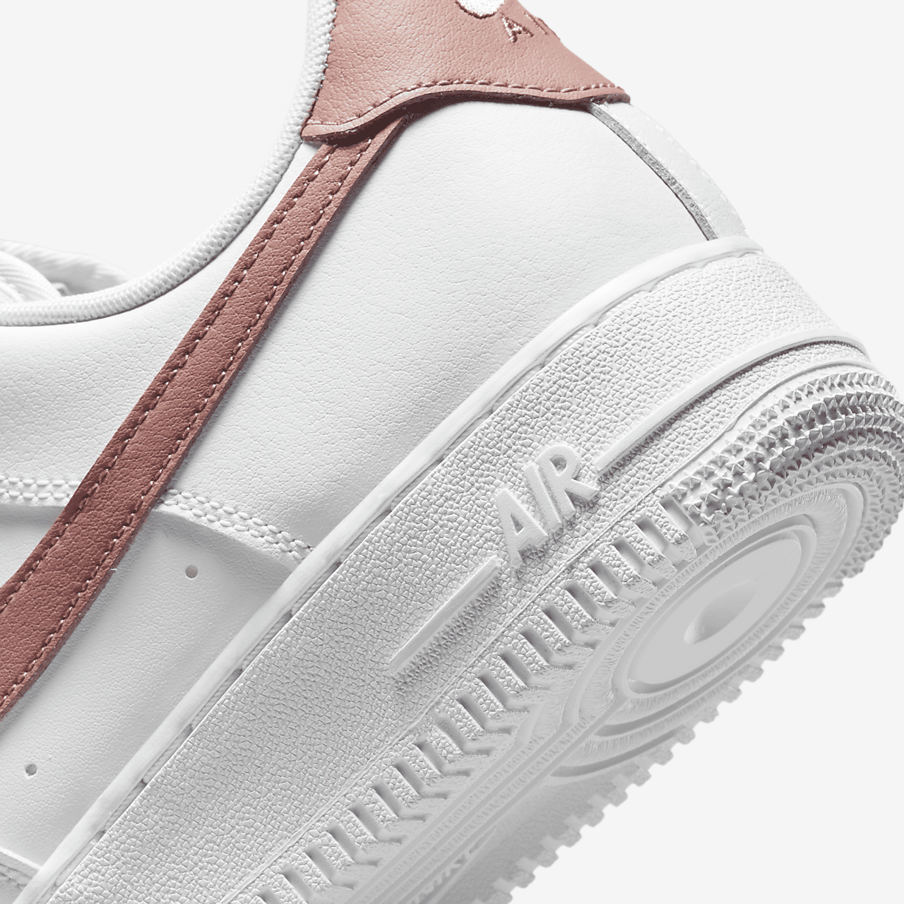 Nike Air Force 1 sneaker Wit/Wit/Rust Pink/Rust Pink