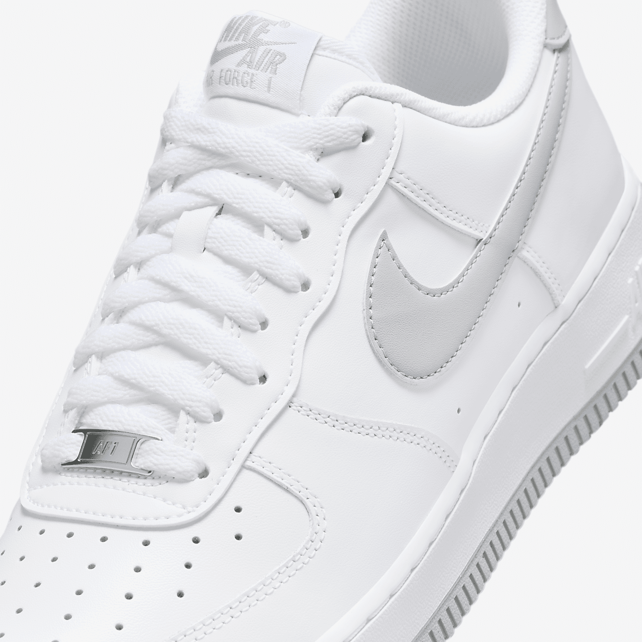 Nike Air Force 1 sneaker Wit/Wit/Light Smoke Grey