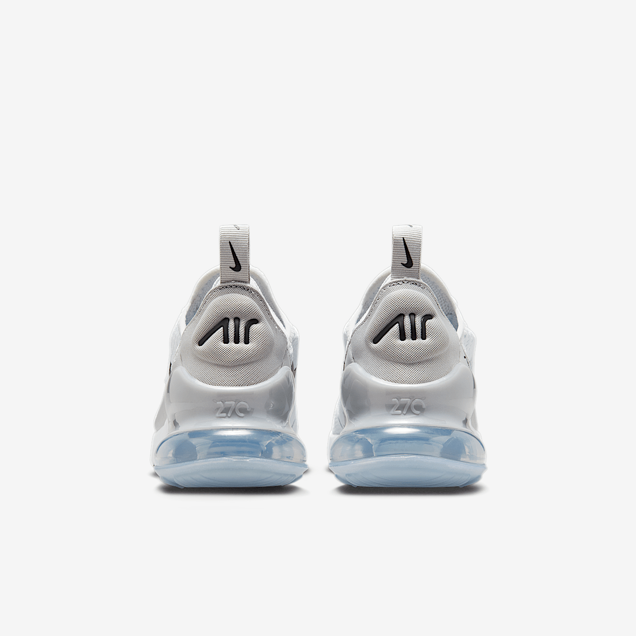 Nike Air max 270 sneaker Pure Platinum/Light Smoke Grey/Metallic Silver/Zwart