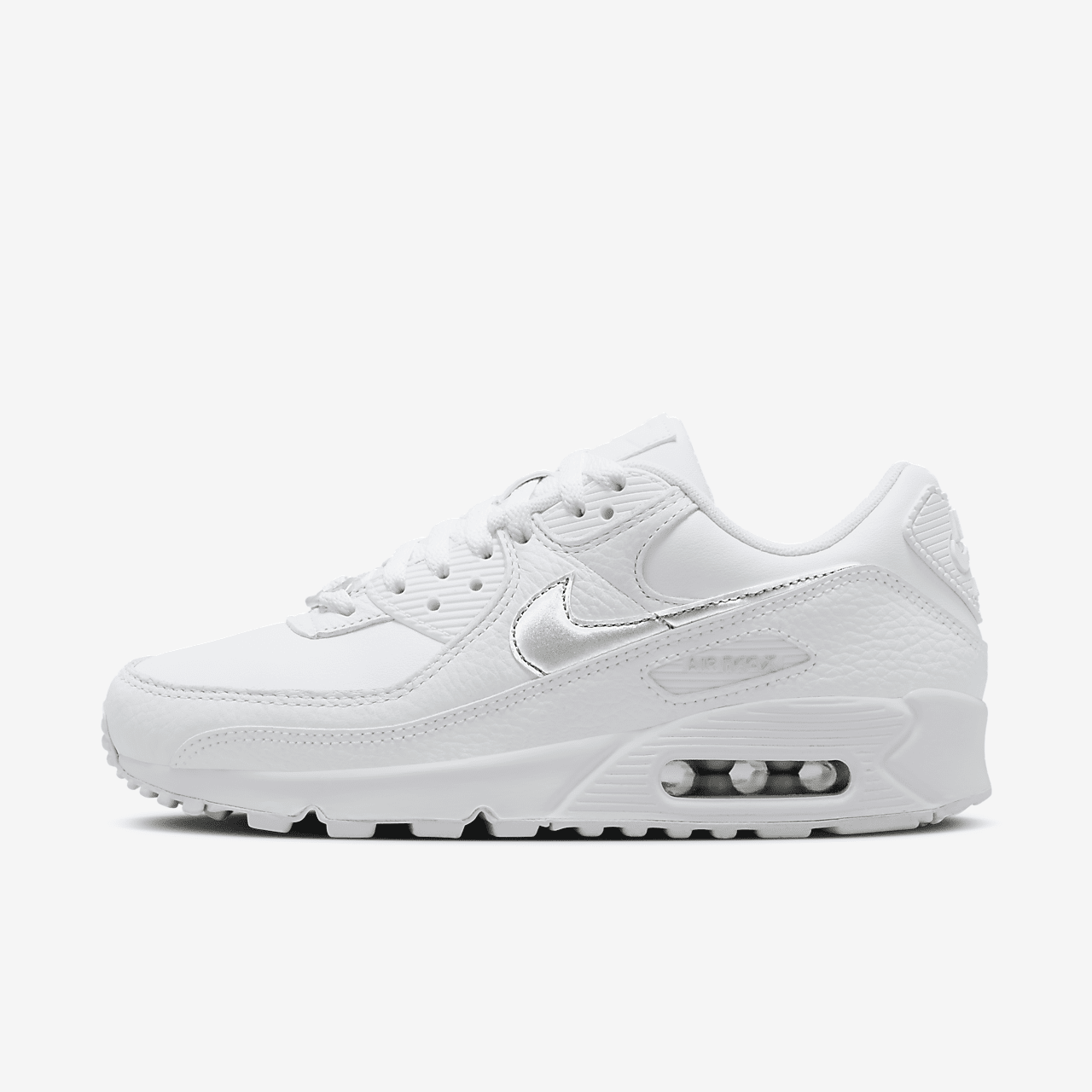 Women's Nike Air Max 90 'White Metallic Silver' FV0949-100