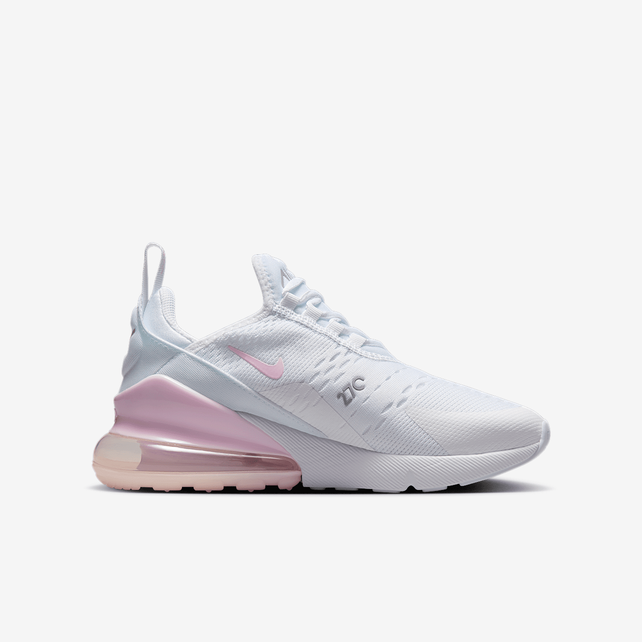 Nike Air max 270 sneaker Wit/Light Smoke Grey/Pink Foam