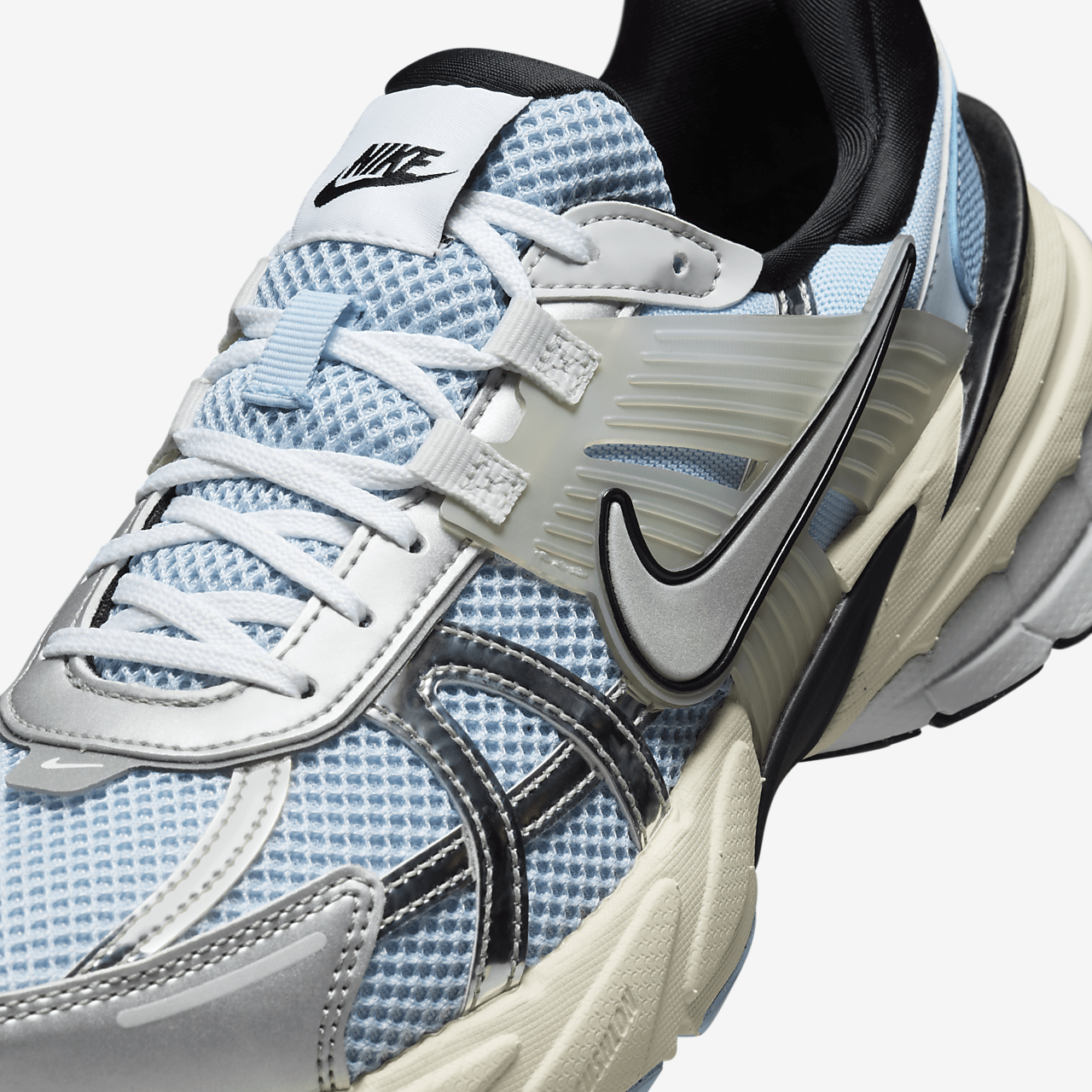 Nike  sneaker Psychic Blue/Zwart/Blue Tint/Metallic Silver