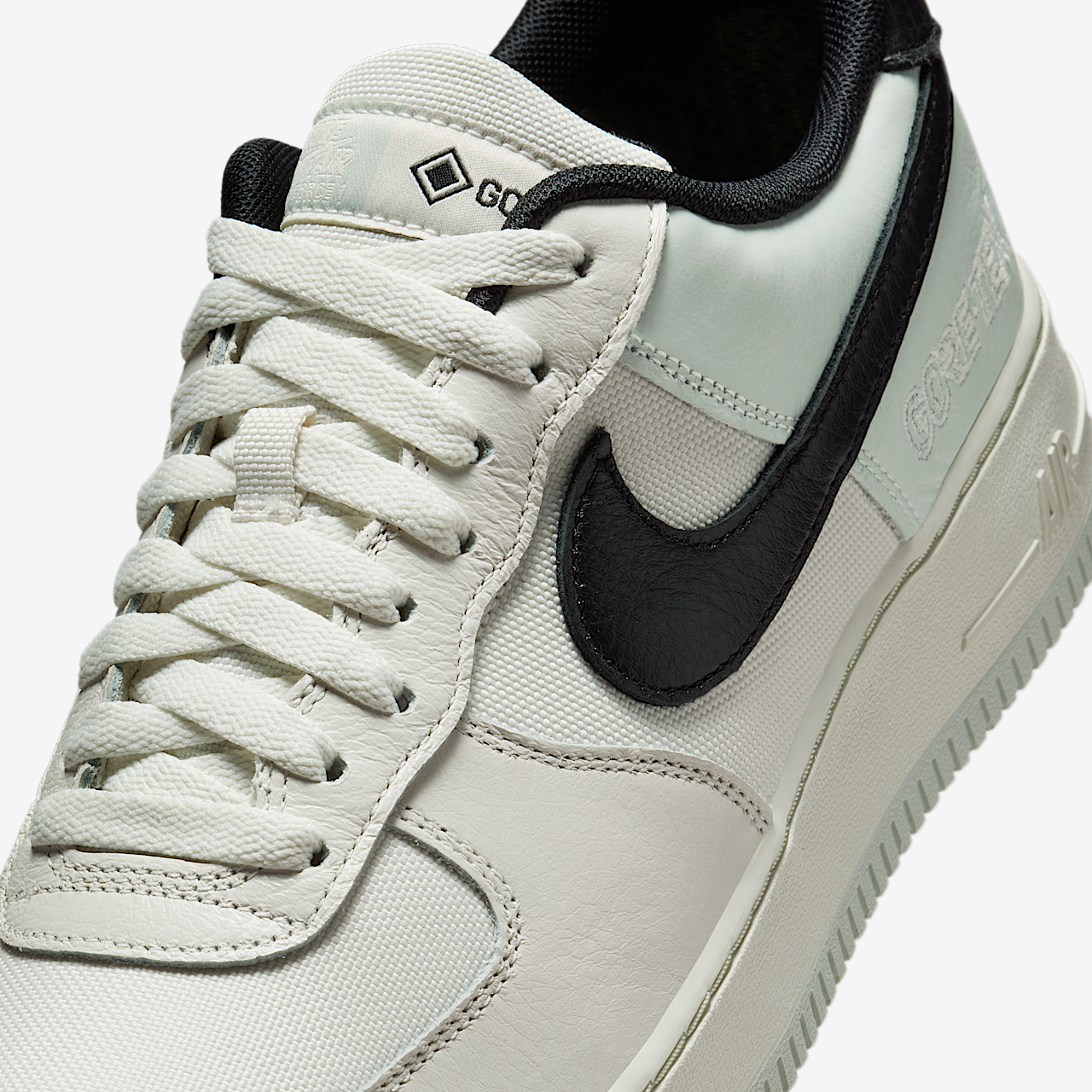 Nike Air Force 1 sneaker Phantom/Light Silver/Light Bone/Zwart