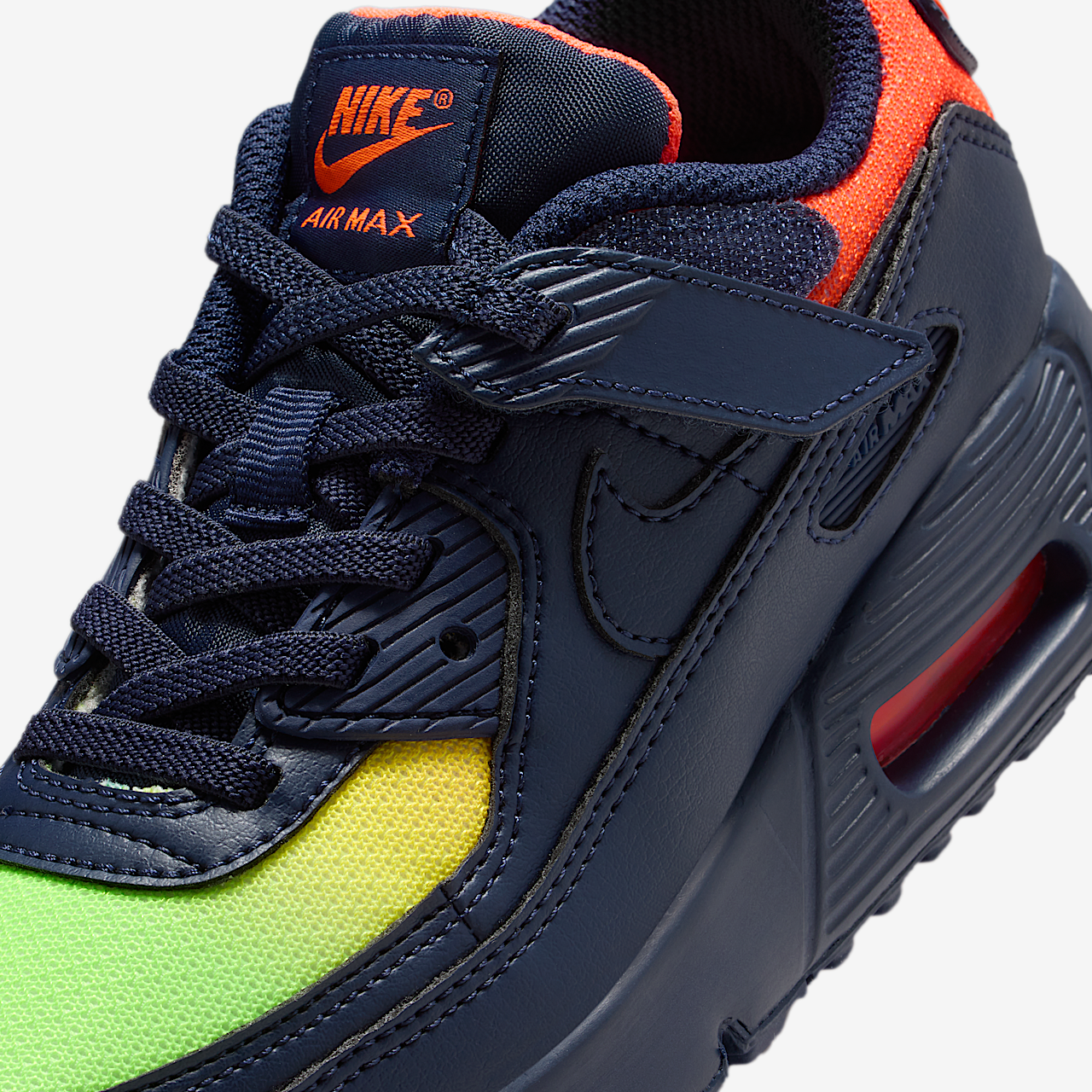 Nike Air max 90 sneaker Lemon Venom/Hyper Crimson/Laser Orange/Blackened Blue