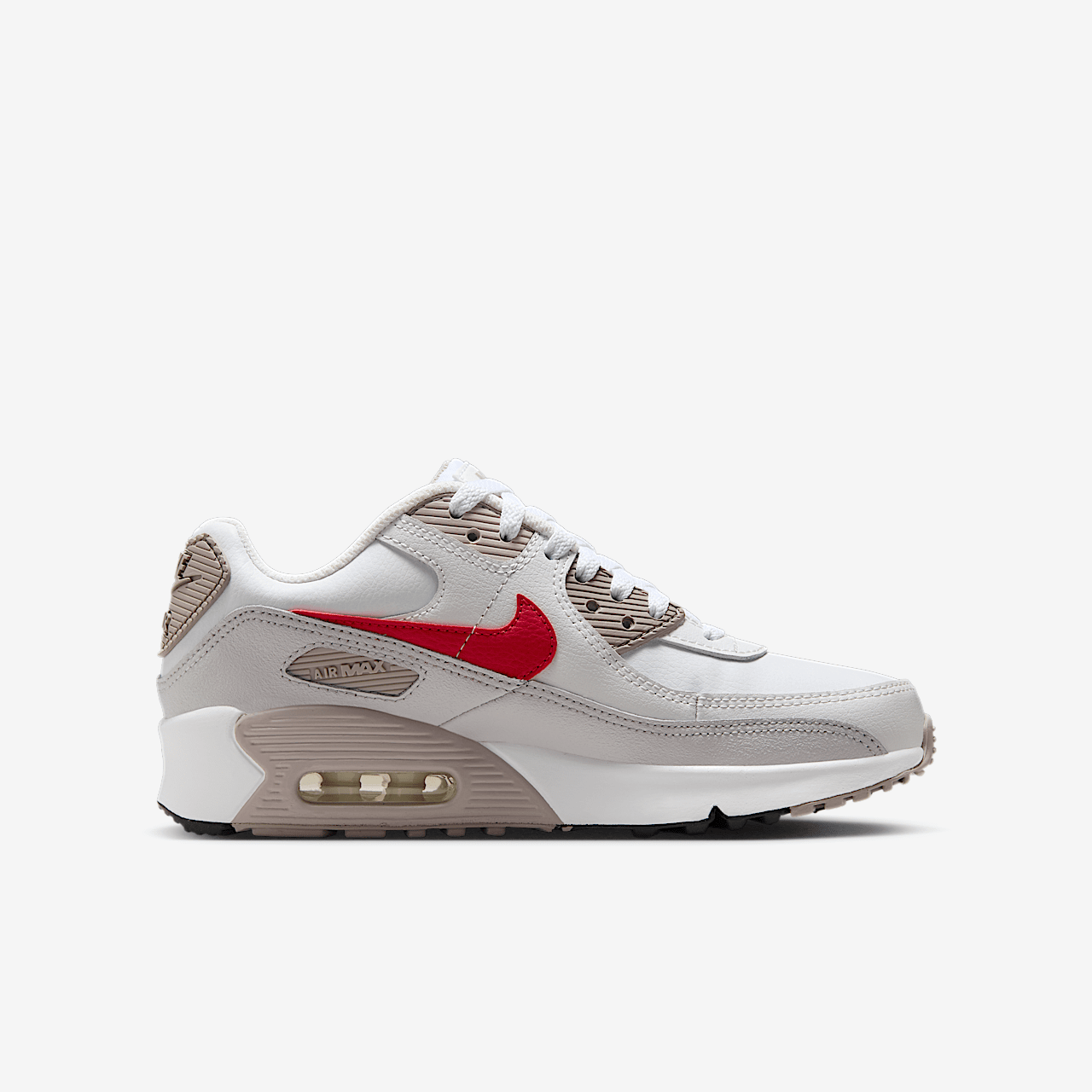 Nike Air max 90 sneaker Wit/College Grey/Vast Grey/University Red